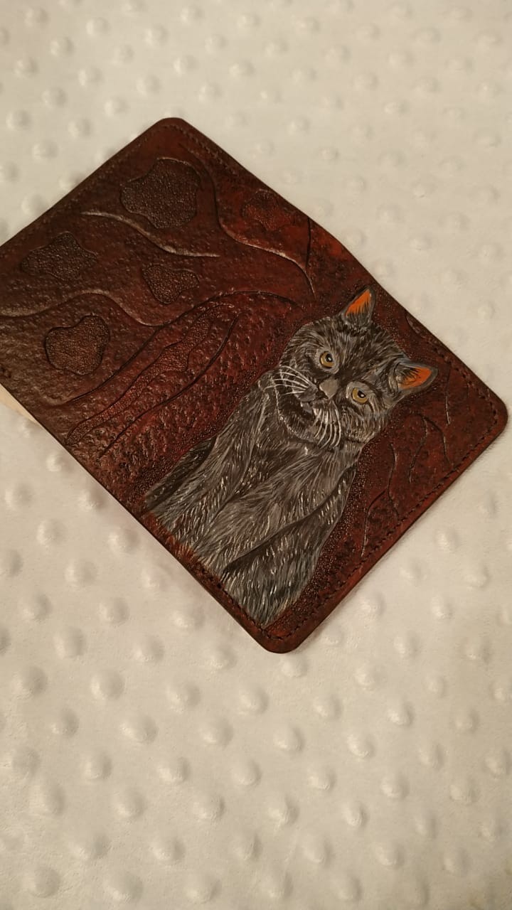 Evolution of a cat - My, Leather, cat, Needlework without process, GIF, Longpost