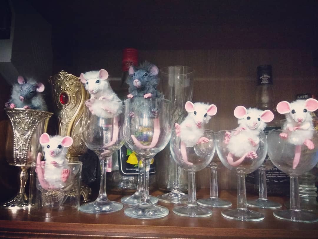 Need more mice!) - My, Needlework without process, Mouse, Author's toy, Copyright, Rat, Polymer clay, Handmade, Longpost