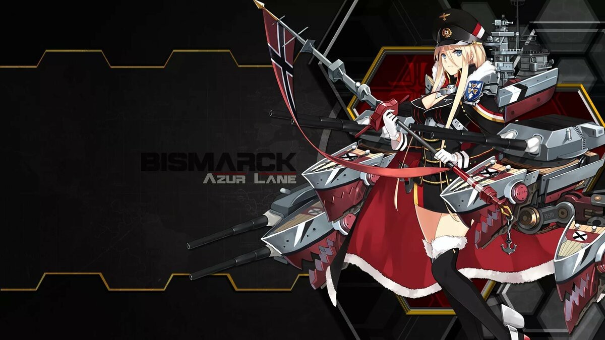 Bismarck - Anime, Anime art, Art, Azur lane, Bismarck, A selection, Longpost