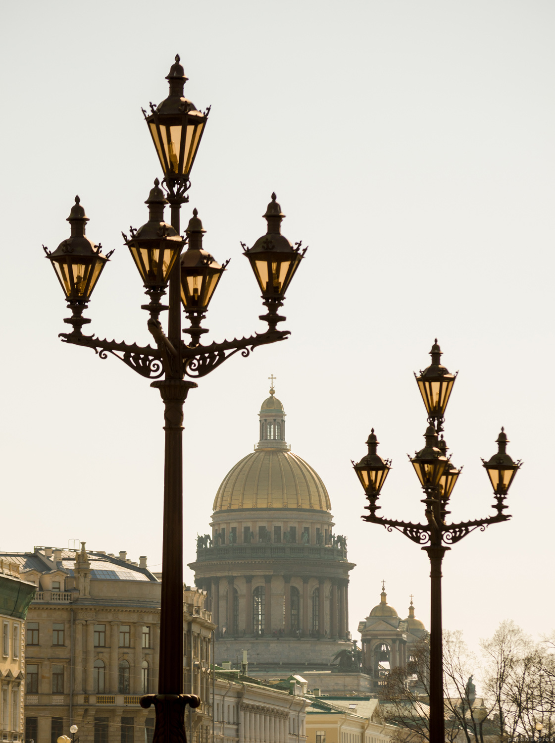 троицкий мост фонари