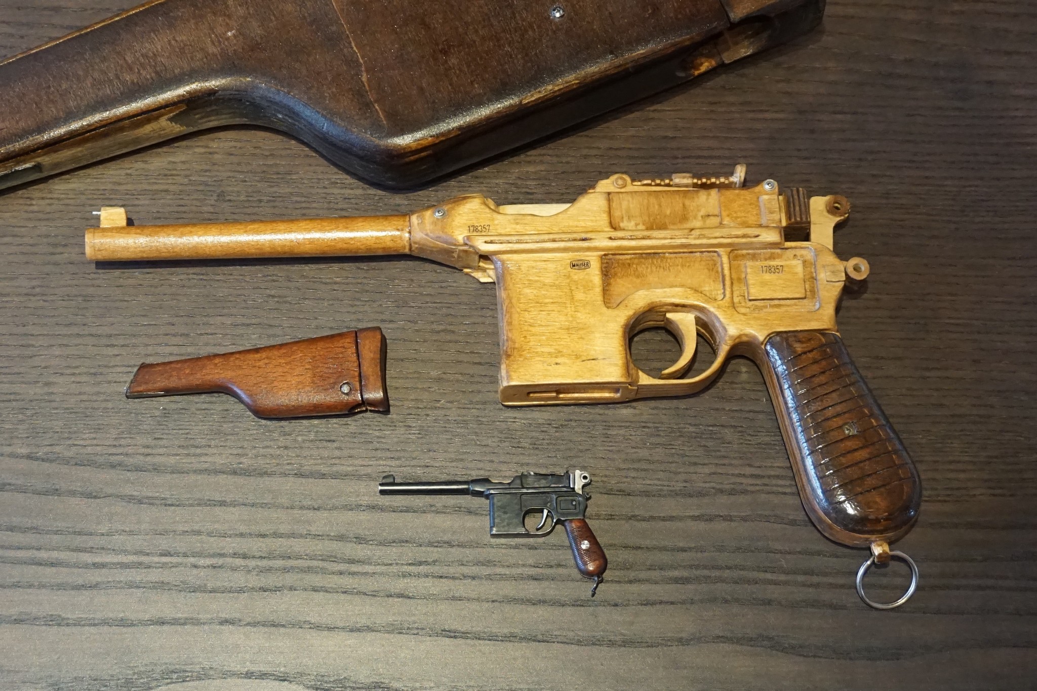 Miniature shooting Mauser S.96 - My, Mauser, Weapon, Homemade, Article, CNC, The photo, Video, Longpost