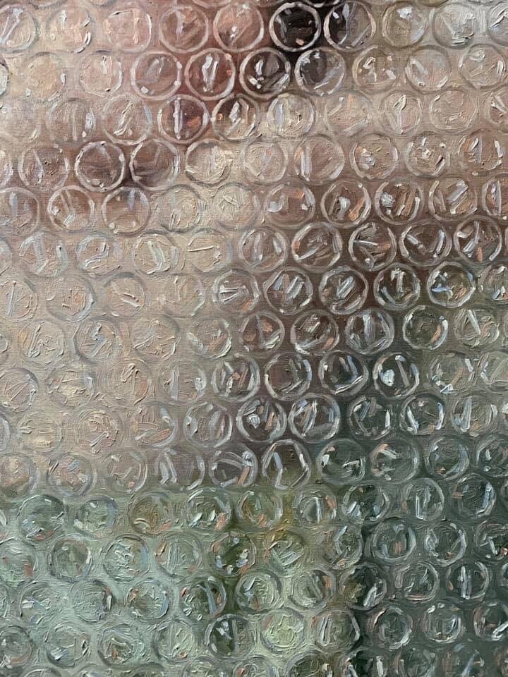 Painting - Painting, Longpost, Bubbles