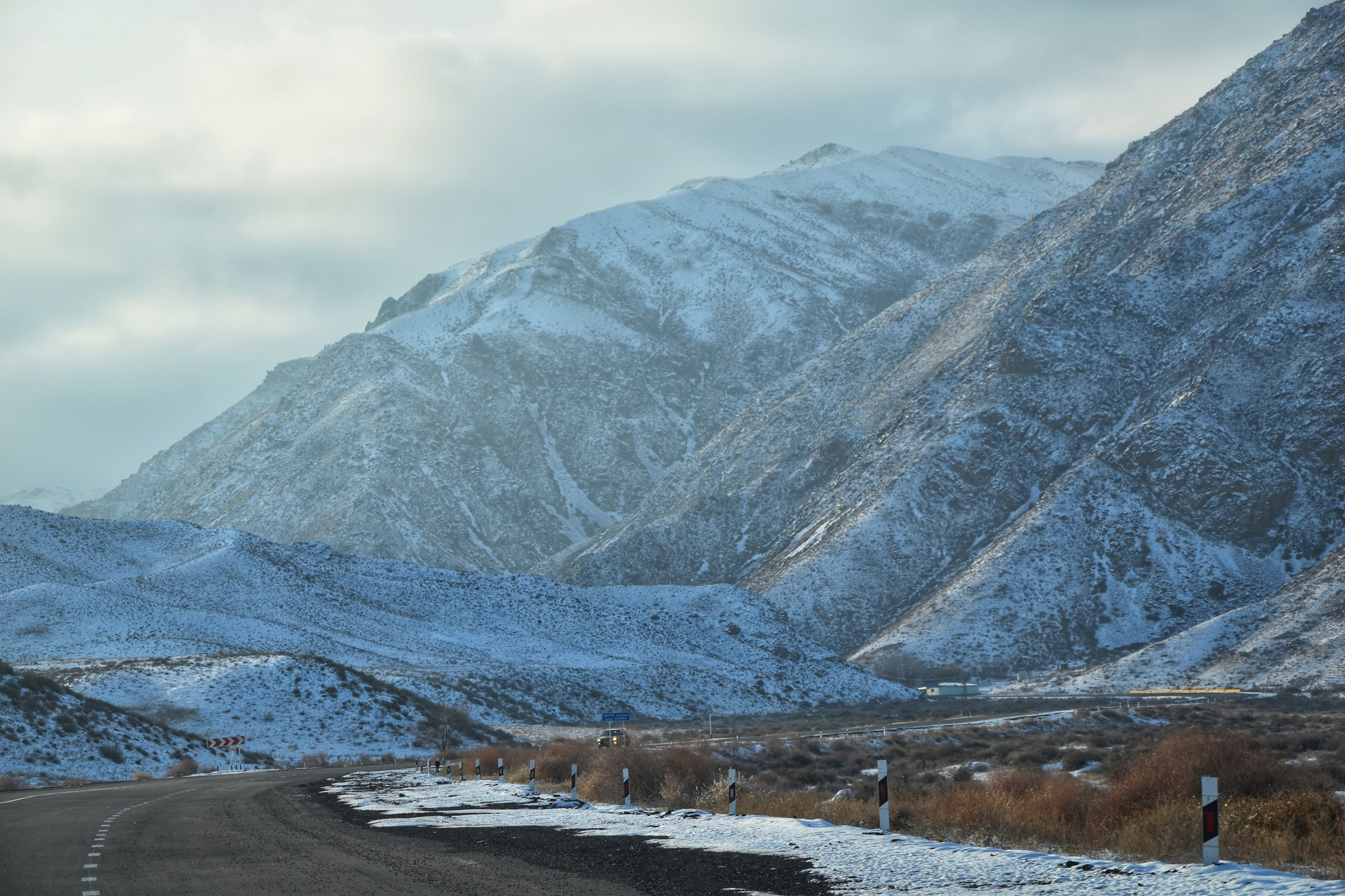 On the way from Almaty to the Kolsai Lakes - My, The mountains, Kazakhstan, Travels