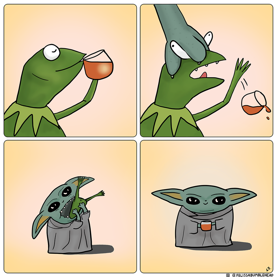 The Sad Story of Kermit the Frog - Mandalorian, Serials, Star Wars, Kermit the Frog, Grogu