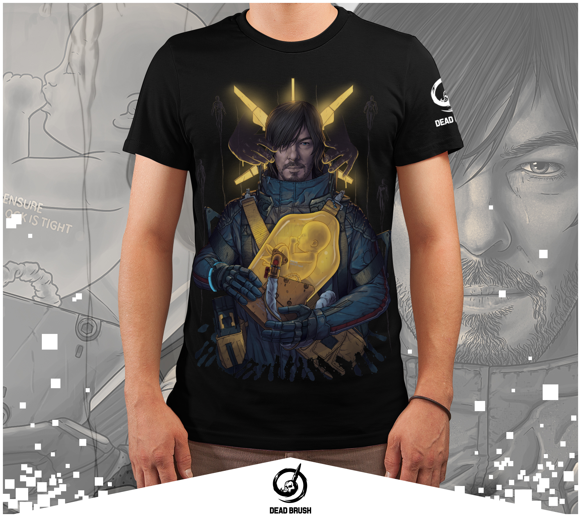 Chiral cotton T-shirt =) - My, Death stranding, Norman Reedus, T-shirt