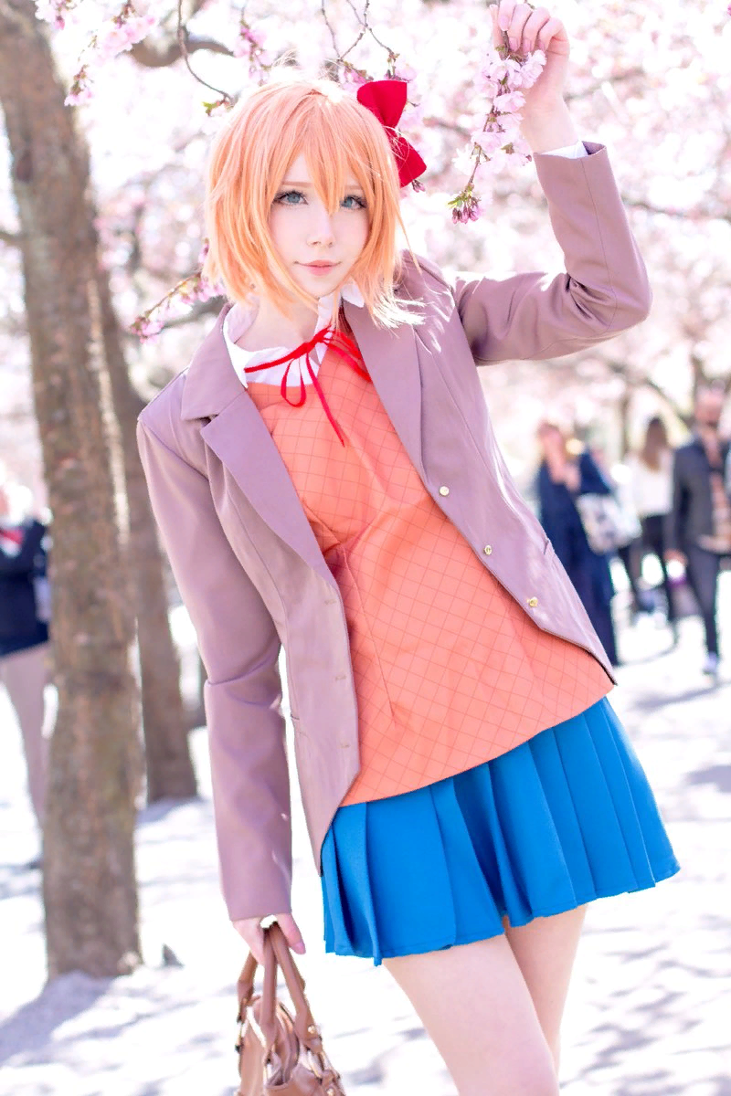 Sayori - Cosplay, Doki Doki Literature Club, Sayori, Visual novel, Longpost