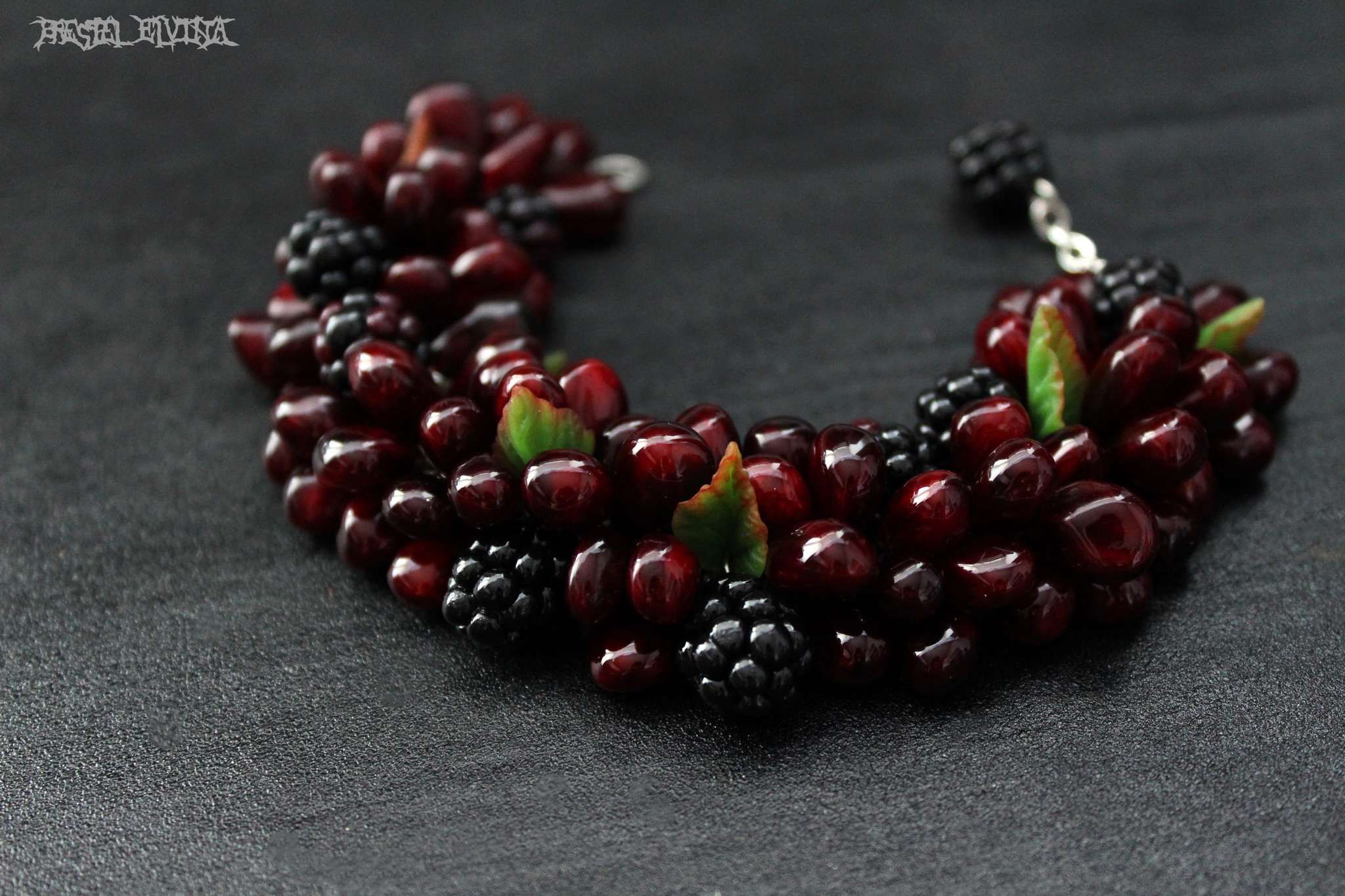 Berry bracelets made of polymer clay - My, Polymer clay, Longpost, Needlework without process, Decoration