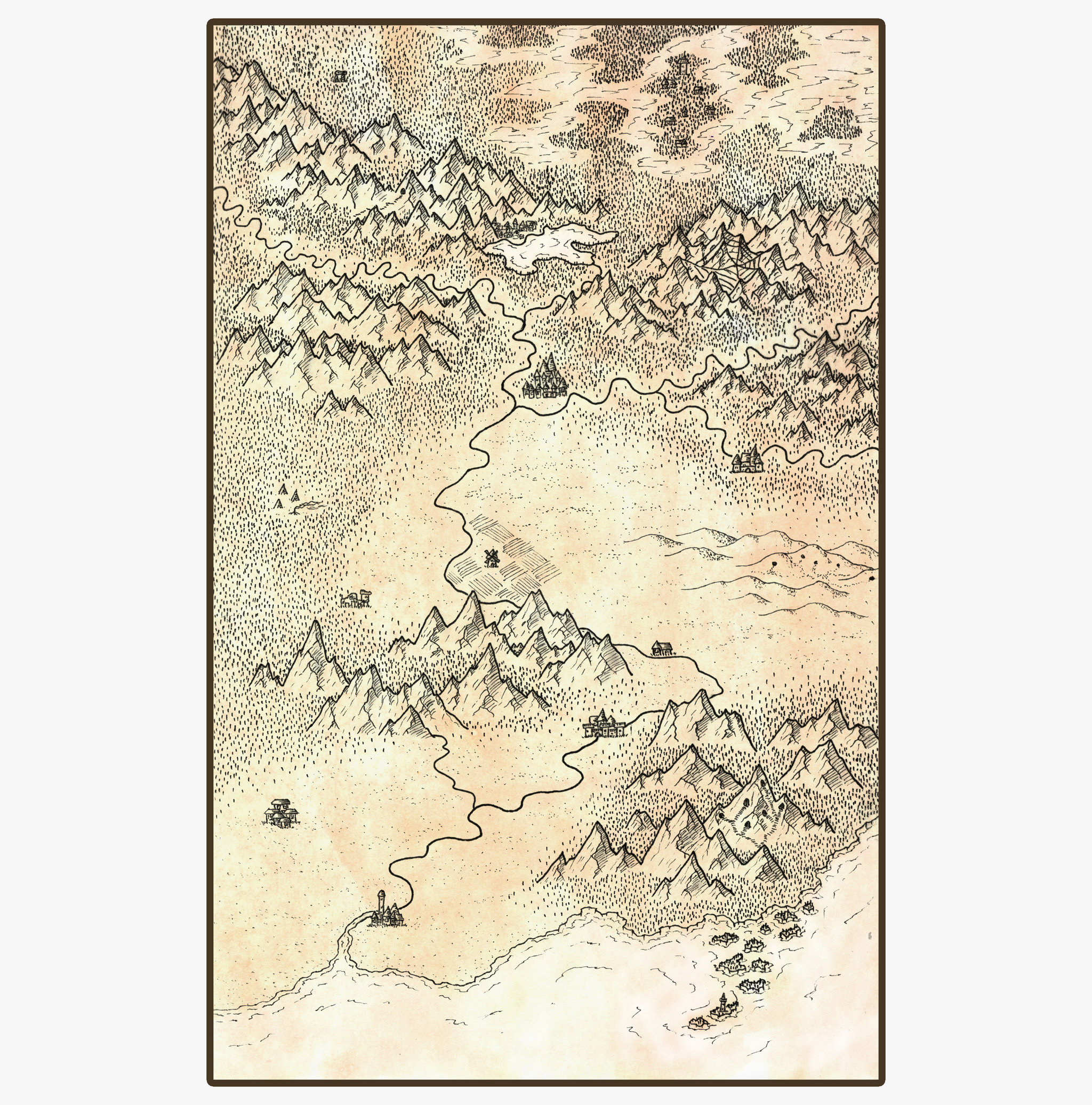 Fantasy maps - My, Fantasy, Art, Longpost