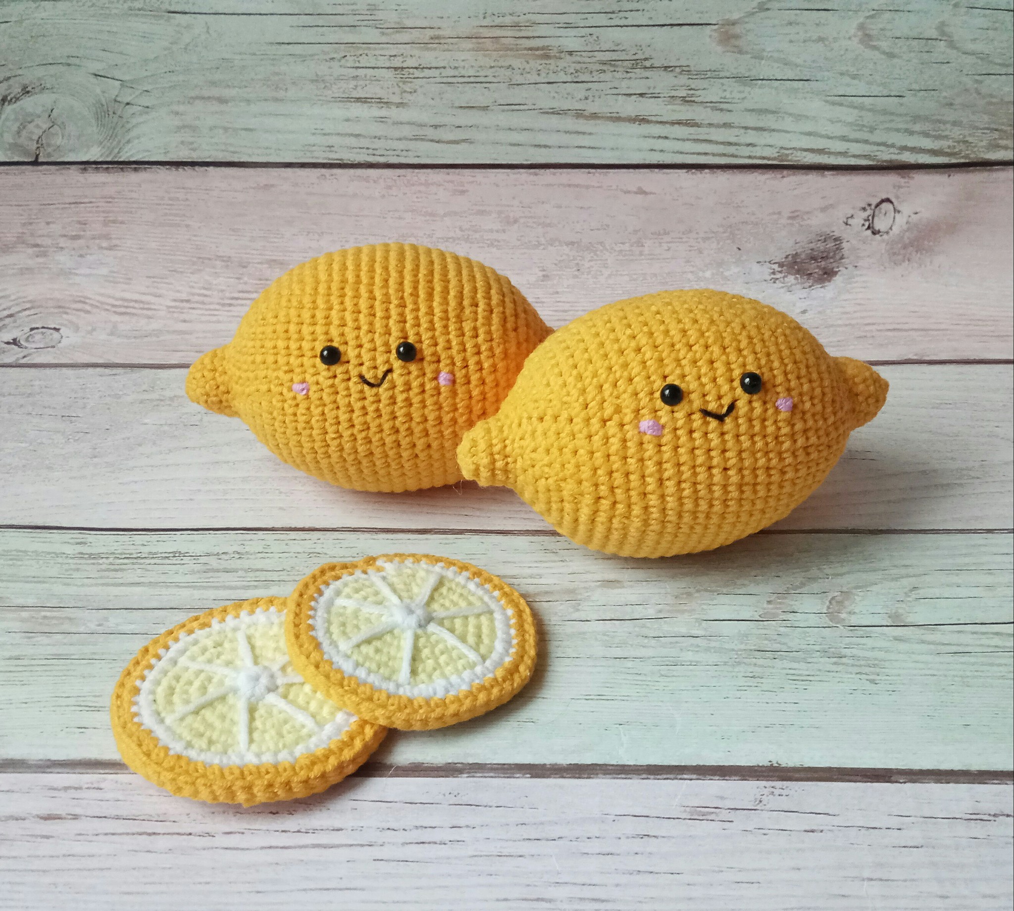 Lemons - My, Crochet, Amigurumi, Soft toy, Needlework without process, Lemon