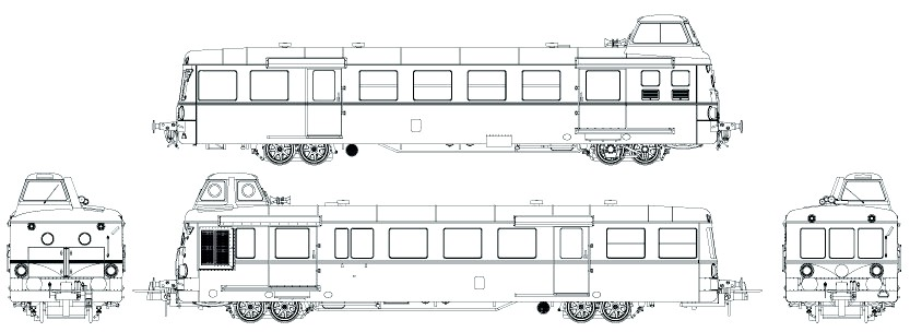 Submarine Bugatti - Railway, Diesel Train, Longpost, Bugatti, France, Industrial Design, Video