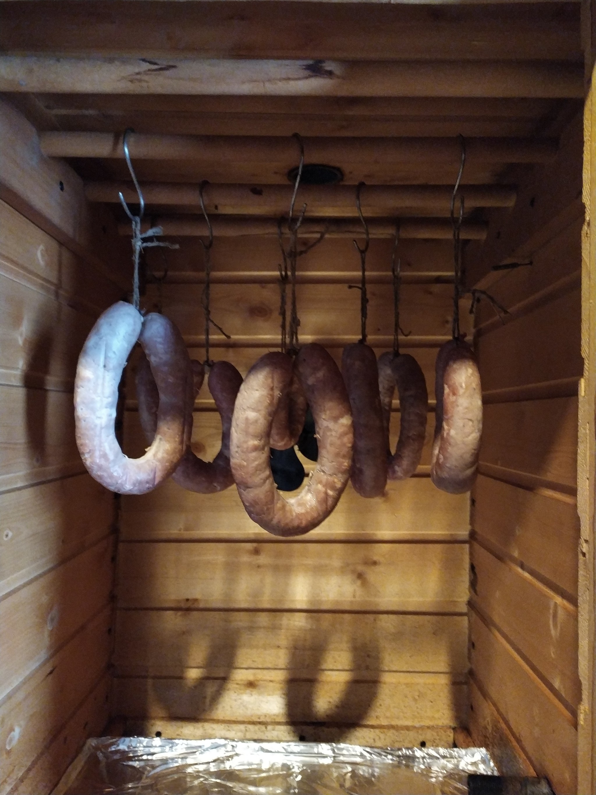 Semi-smoked Krakow sausage - Sausage, Krakow sausage, Smoking, Longpost, Food, Meat, Recipe