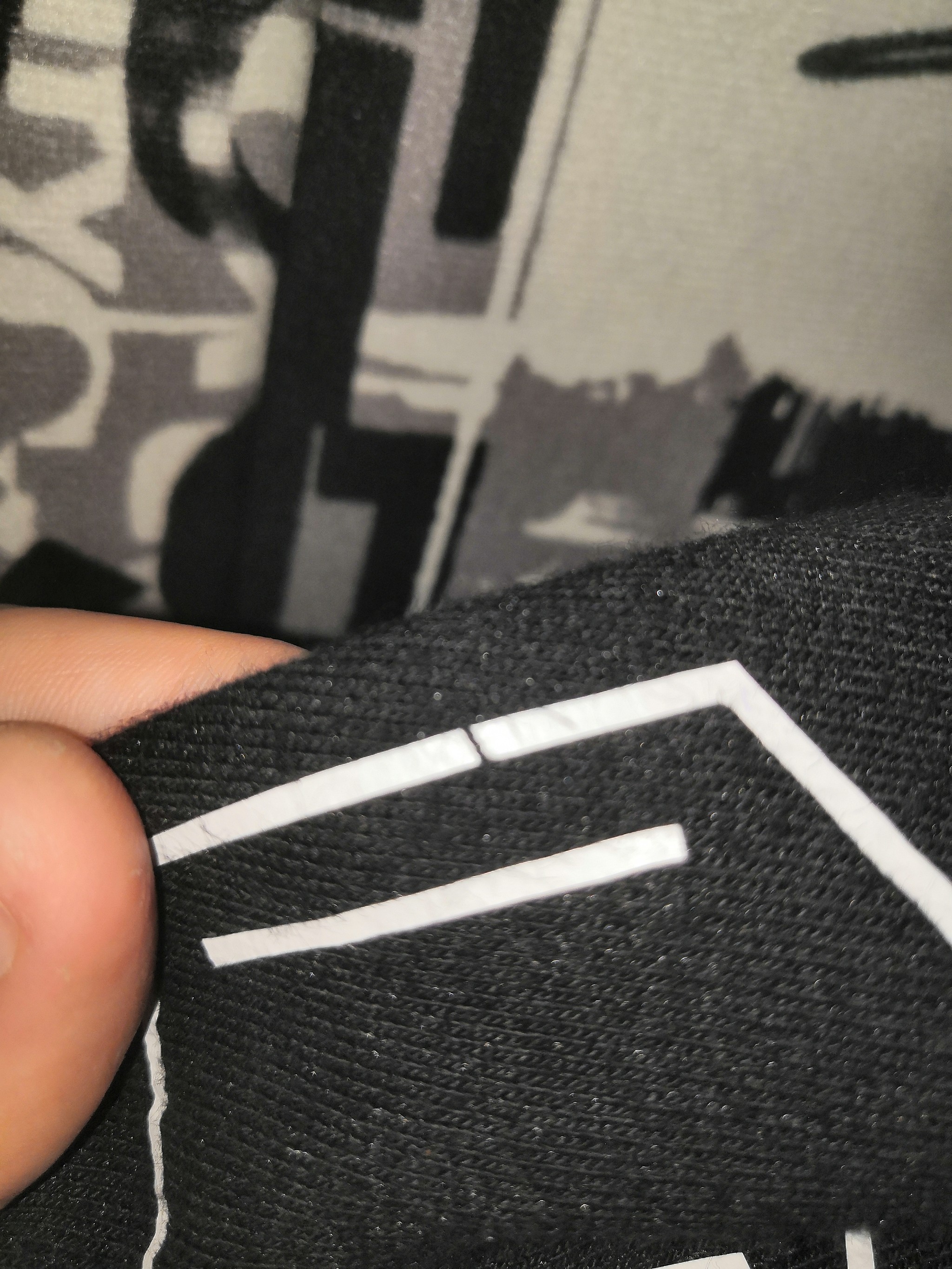 The print on the sweater was torn - My, Cloth, Print, Hoodie