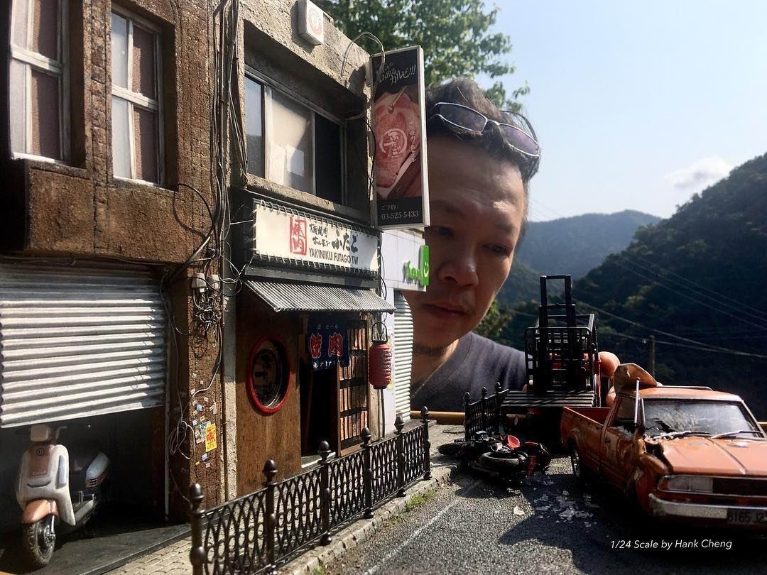 Miniature models Hank Cheng - Miniature, Stand modeling, Transport, The street, House, Artist, Taiwan, The photo, Longpost