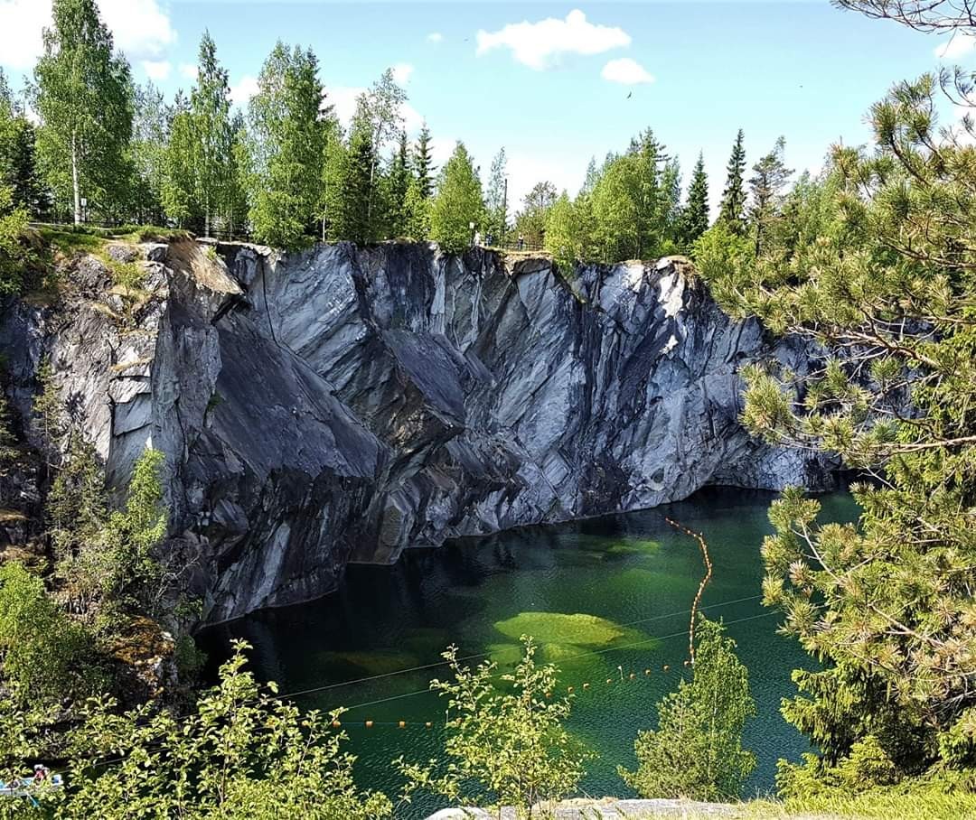 Ruskeala marble quarry of exceptional beauty - Marble, Career, Place, Russia, Video, Longpost