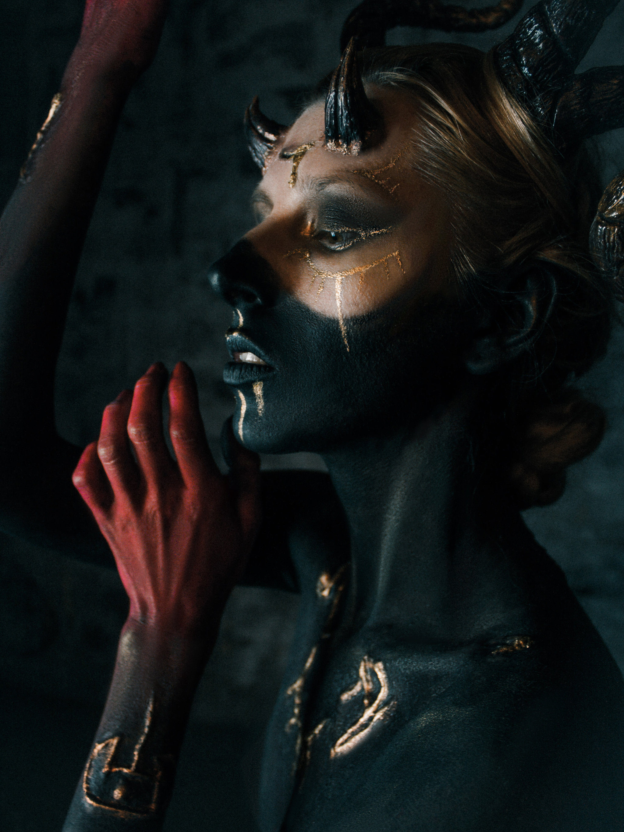 Photo project MAMMONA - My, Makeup, The photo, Cosplay, Fantasy, Creation, Video, Longpost