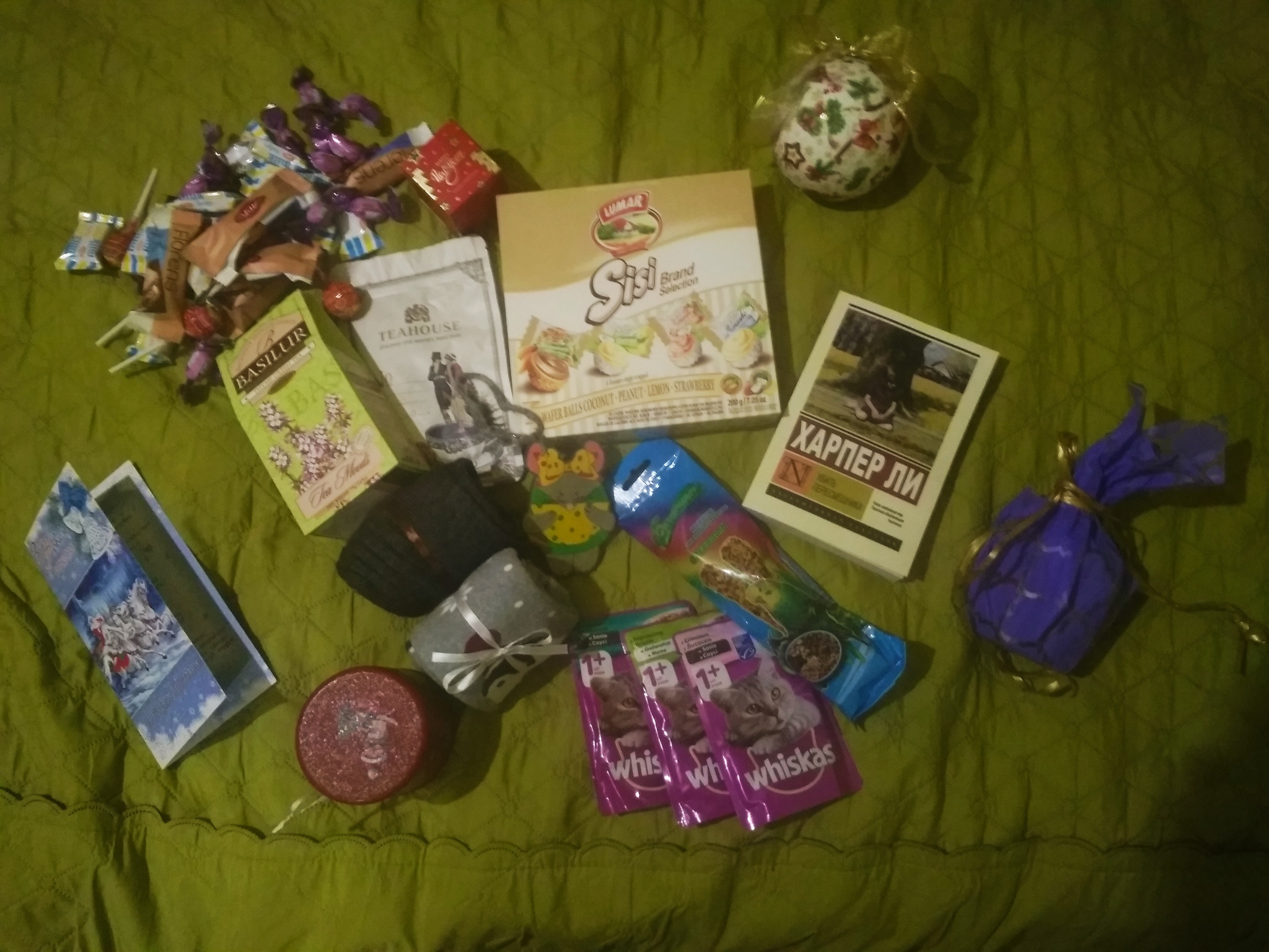 A gift from the Snow Maiden. Dnepropetrovsk - Slavyansk - My, Gift exchange, New Year's gift exchange, Gift exchange report, New Year, Secret Santa, Longpost, cat