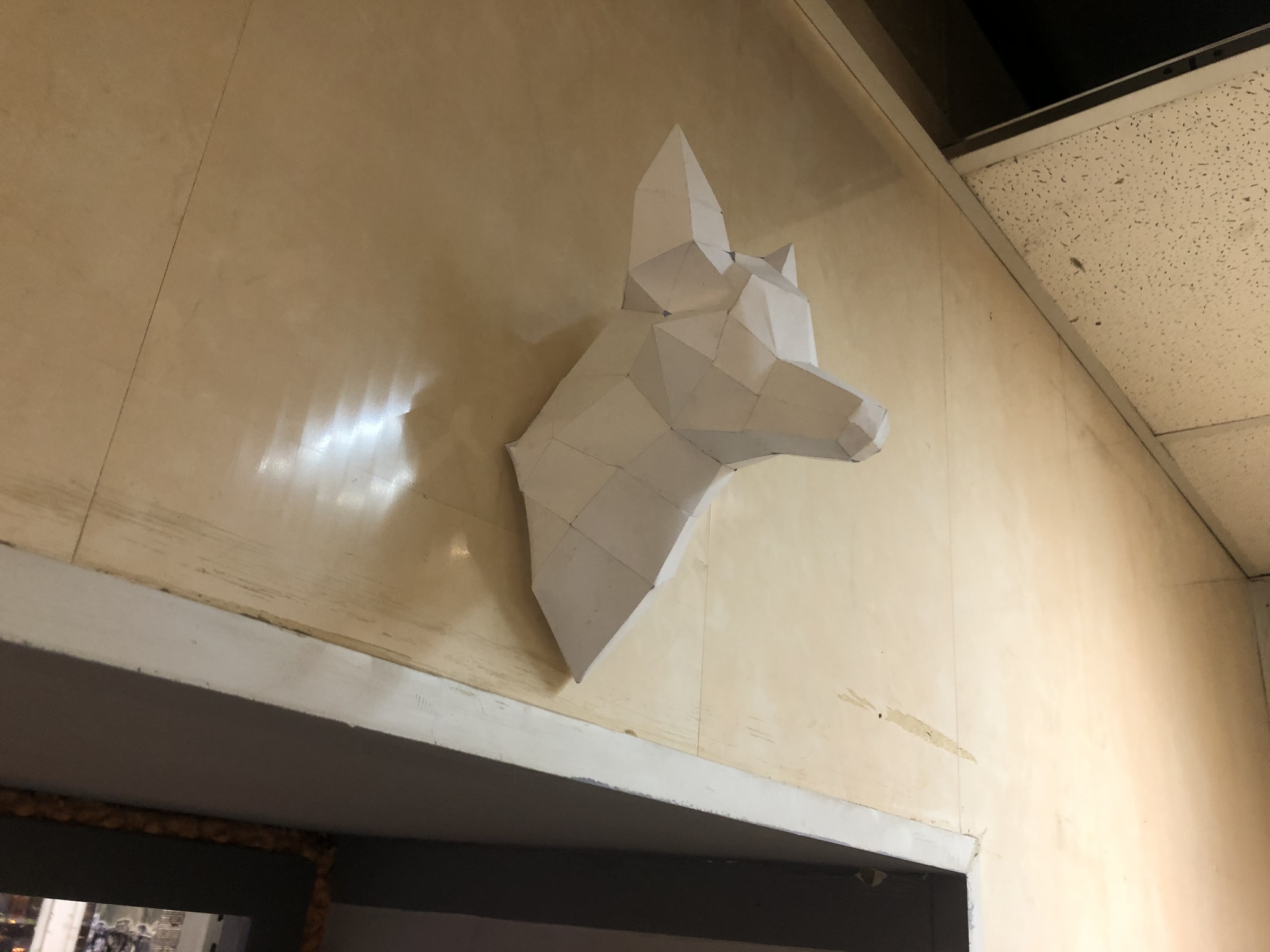 Paper trophy - My, Papercraft, Fox, Longpost