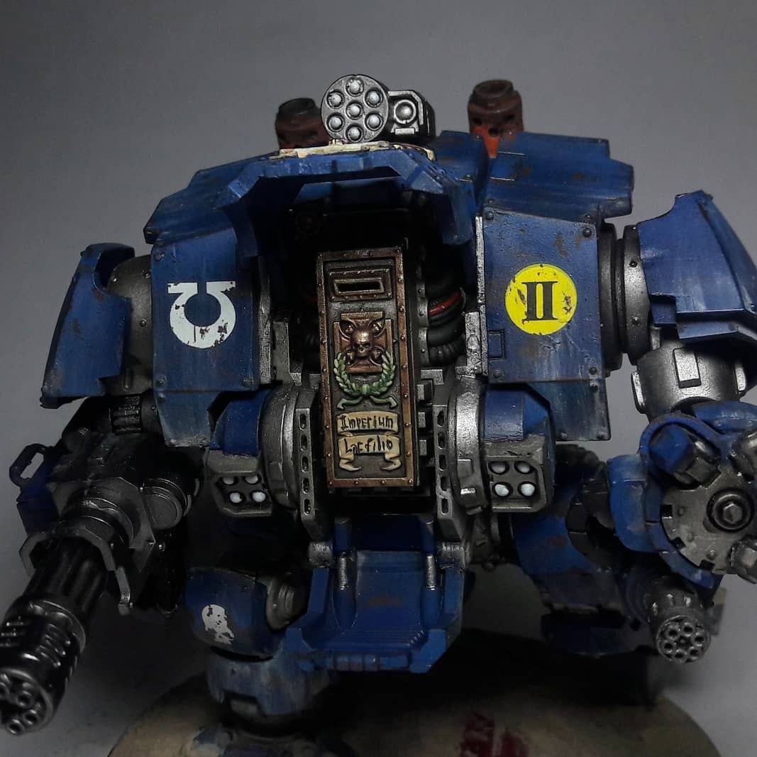 Redemptor dreadnought - Моё, Warhammer 40k, Warhammer, Ultramarines, Dreadnaught, Хобби, Миниатюра, Длиннопост