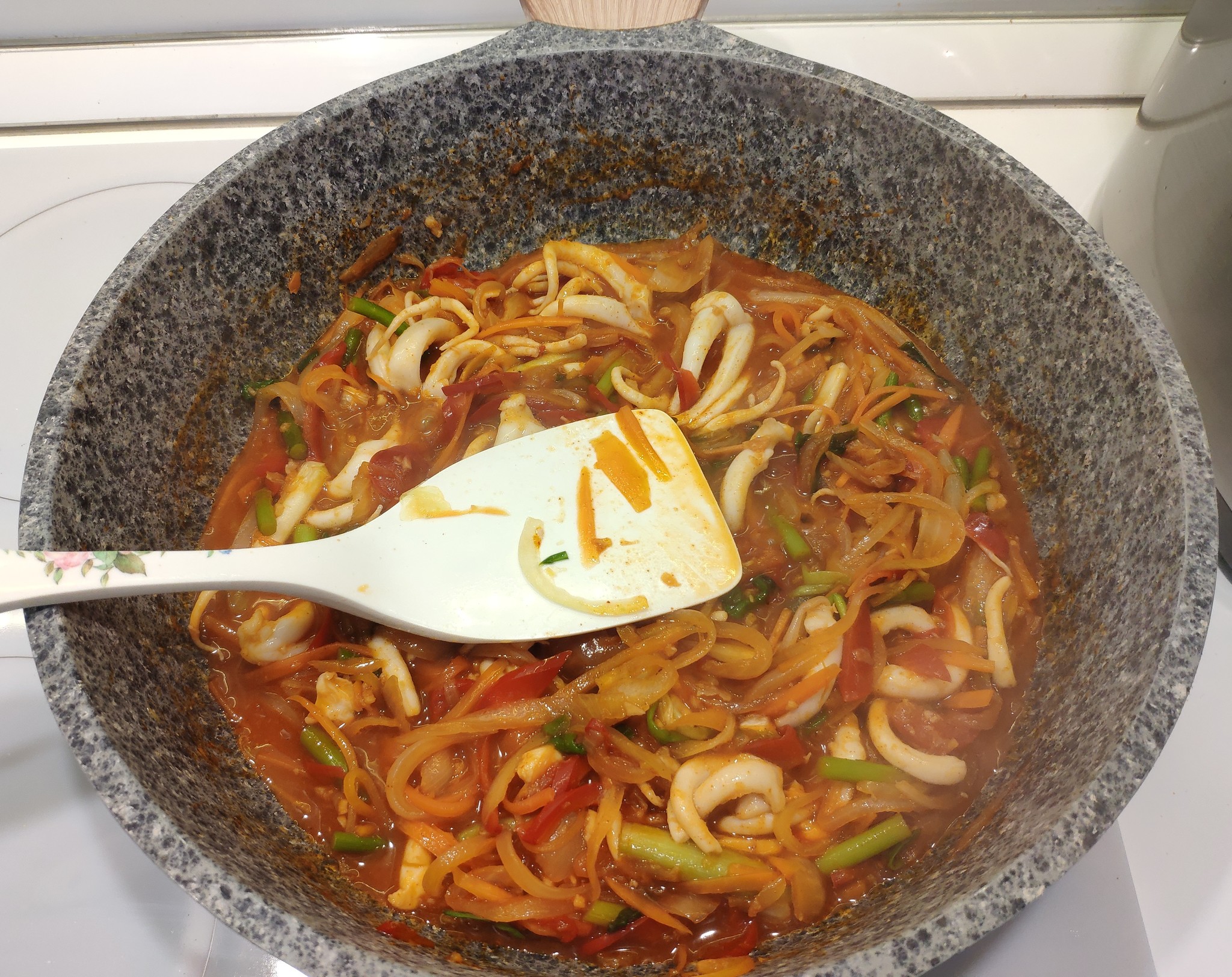 Doshiracology? Experiment on leveling up Nongshim Udon Japanese Style - My, Doshirakology, Noodles, Korean food, Cooking, Tentacles, Doshirak, Food, Longpost