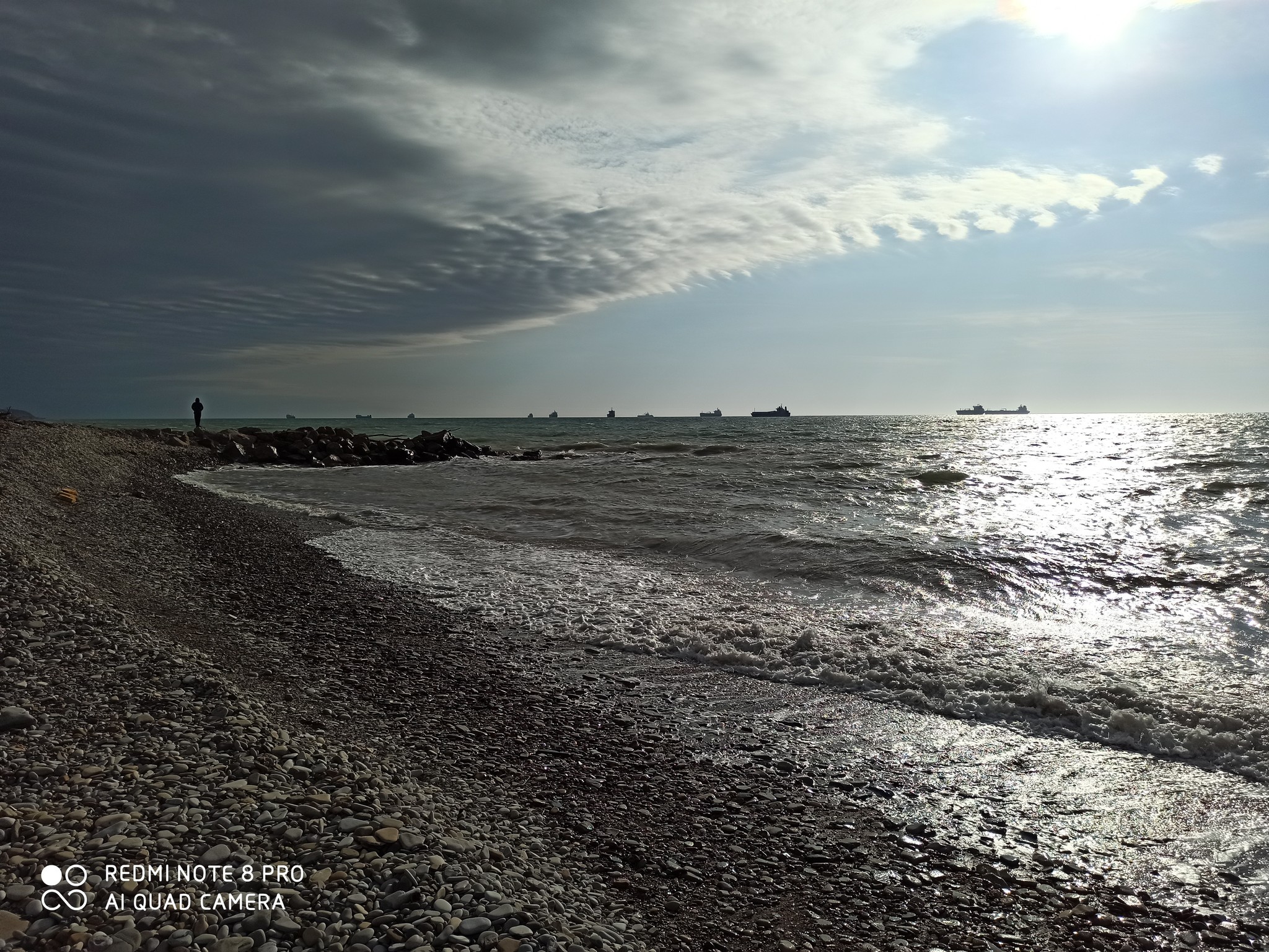 Декабрьское море - Моё, Черное море, Зима, Туапсе, Длиннопост