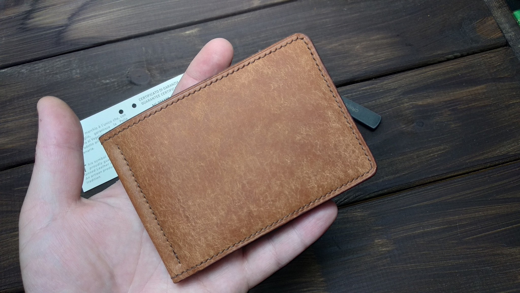 Bill clip - My, Money clip, Natural leather, Handmade, Longpost