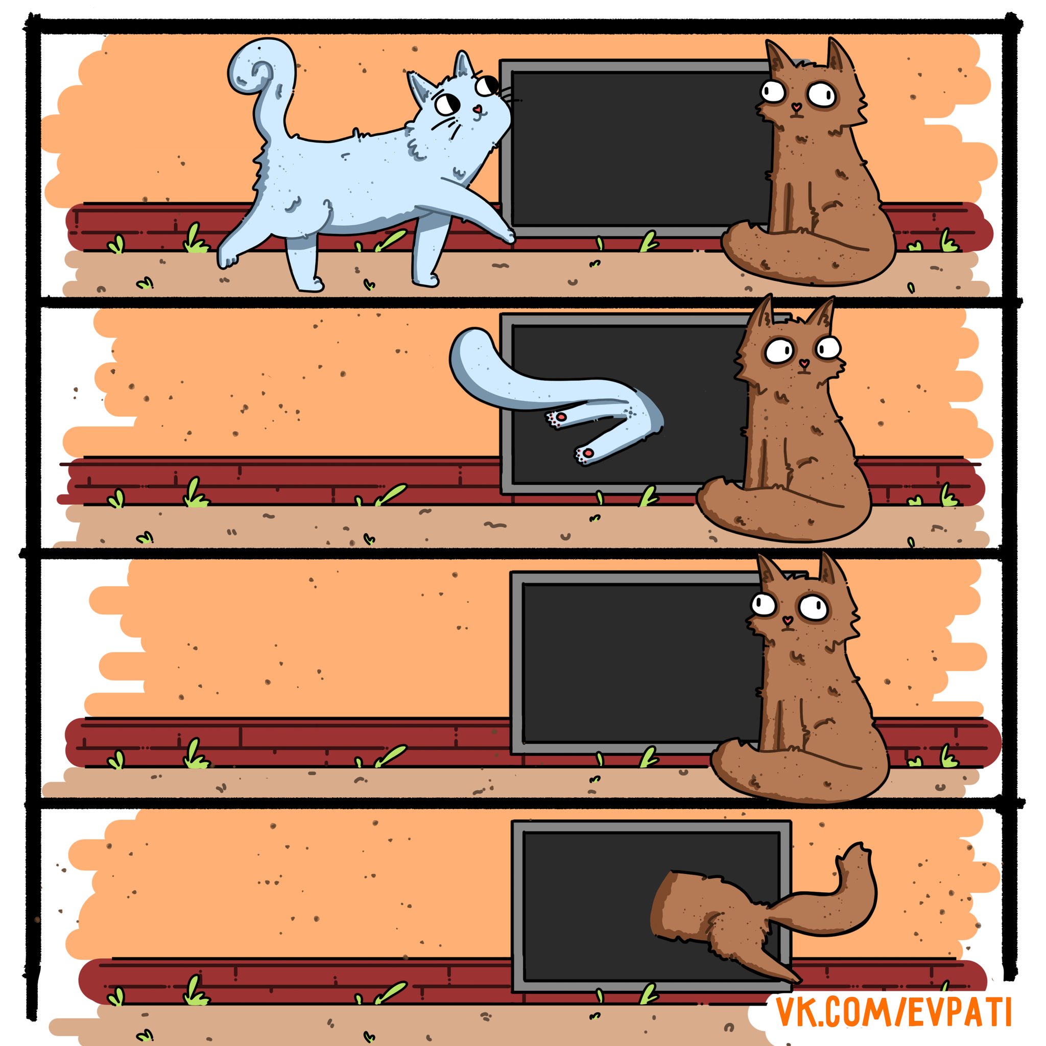 What secrets are you keeping, kitty? - My, Comics, Evpati, cat, Communism, Longpost