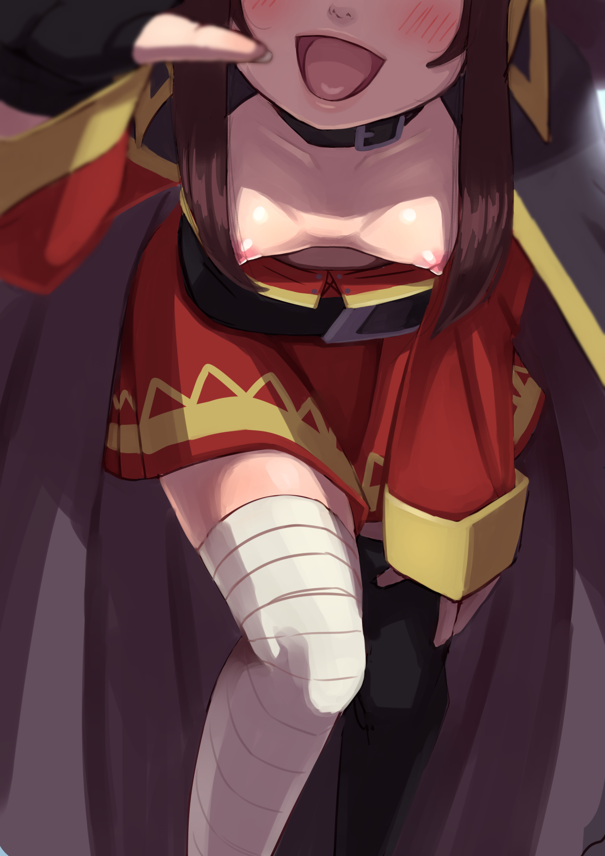 Megumin - NSFW, Anime Art, Konosuba, Megumin, Аниме, Длиннопост, Панцу, Попа, Грудь, Bunnysuit