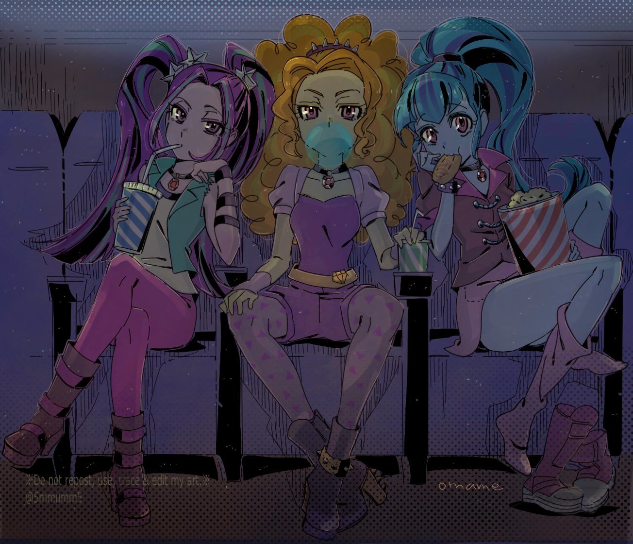 Everyday life of the Sirens - My little pony, Equestria girls, Adagio dazzle, Aria blaze, Sonata dusk, 5mmumm5, Longpost