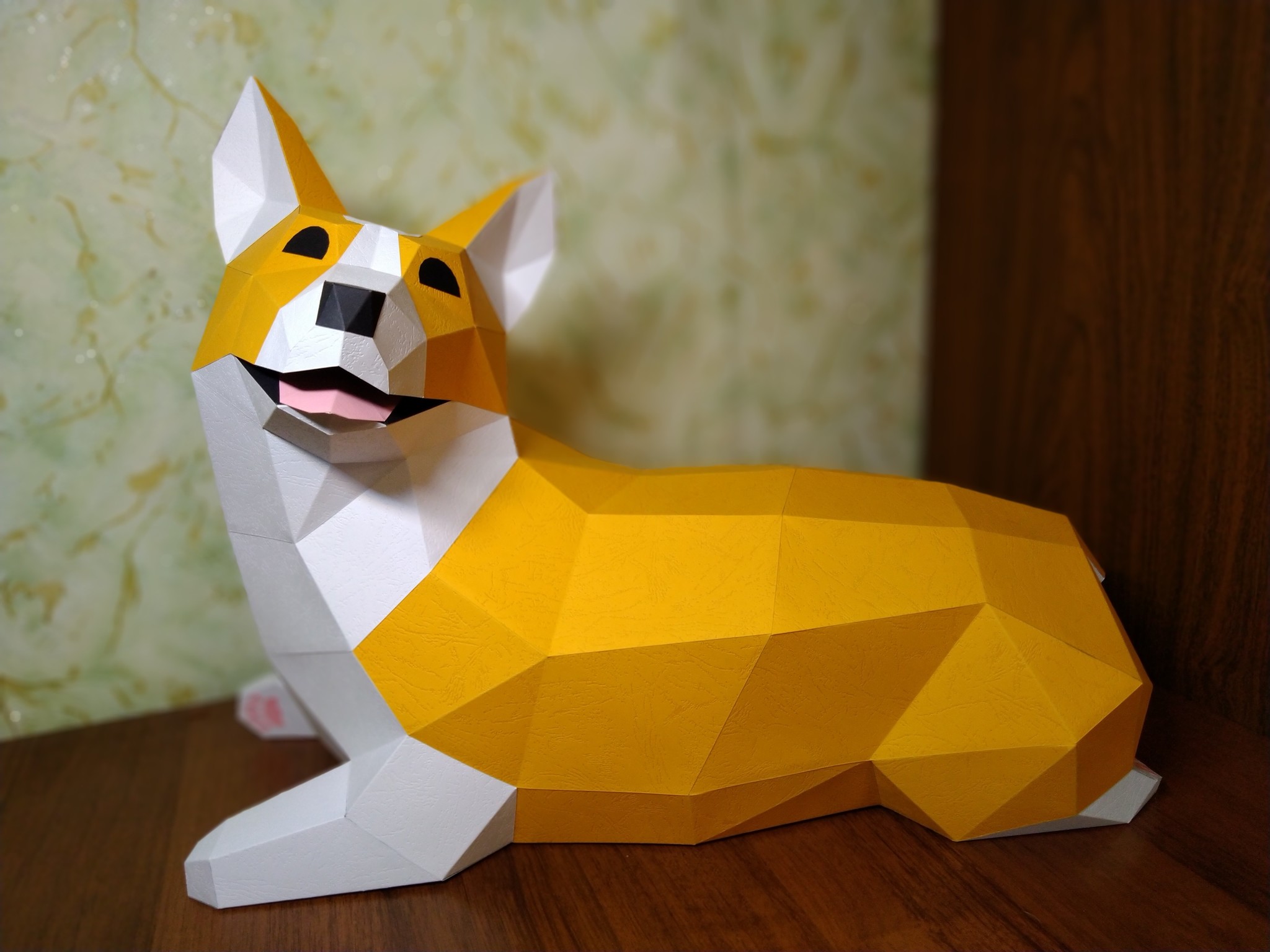 Paper modeling: even more paper models - My, Paper modeling, Papercraft, Needlework without process, Corgi, Doberman, Wall-e, Rat, Longpost