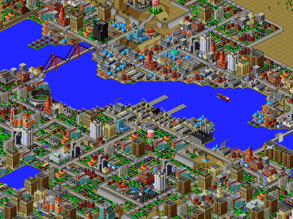 Completed the computer city after twenty years - My, Simcity 2000, Find, Nostalgia, Children's drawings, Remembering old games, City-building simulator, GIF, Longpost