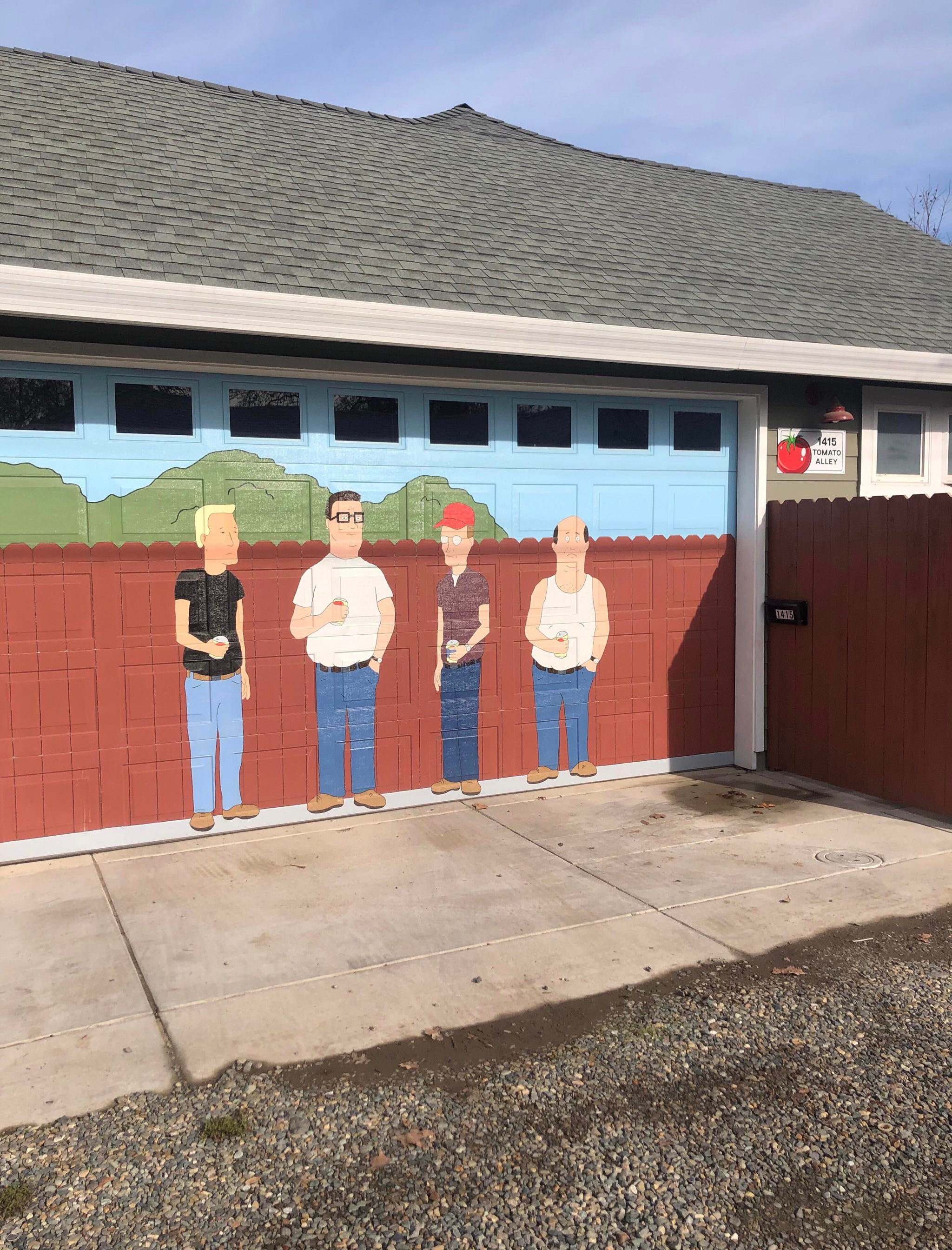 Yeah, yeah - King of the hill, Garage, Drawing