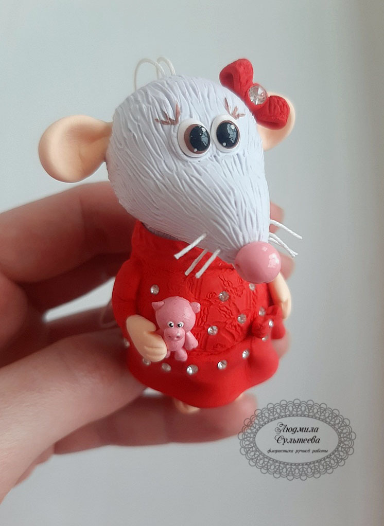 New Year's toys: rats or mice? - New Year, Presents, Needlework without process, Creation, Handmade, Christmas decorations, Longpost