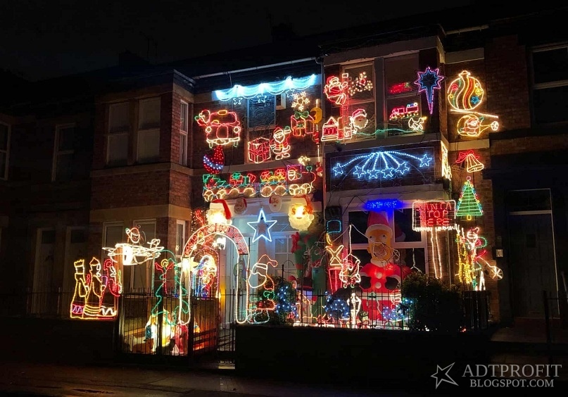 Christmas lights in Britain - Christmas, Great Britain, beauty, New Year, Longpost