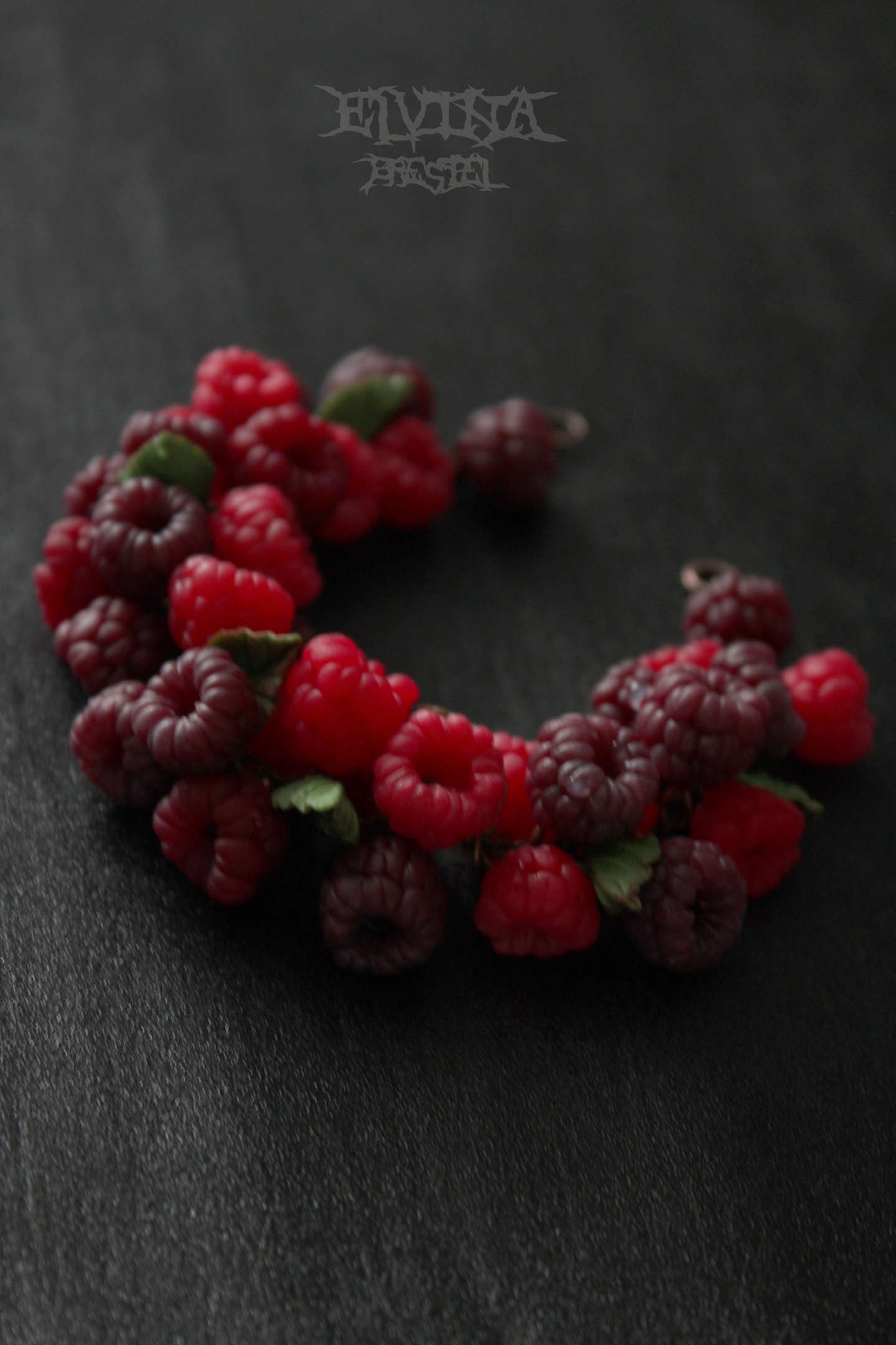 Continuation of the post “Berry bracelet made of polymer clay” - Polymer clay, Needlework without process, Raspberries, Berries, A bracelet, Bijouterie, Reply to post, Longpost