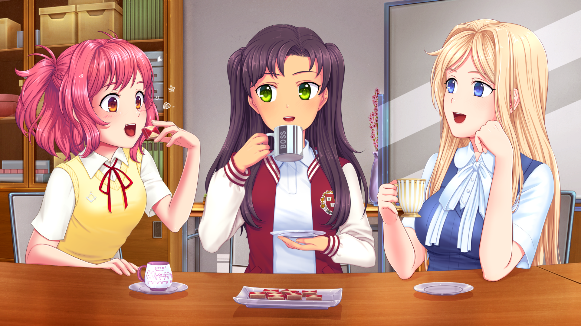 Tea time! - My, Orikanekoi, Visual novel, Sima, Martha, Nana, Moe Era, Anime, Shumoi