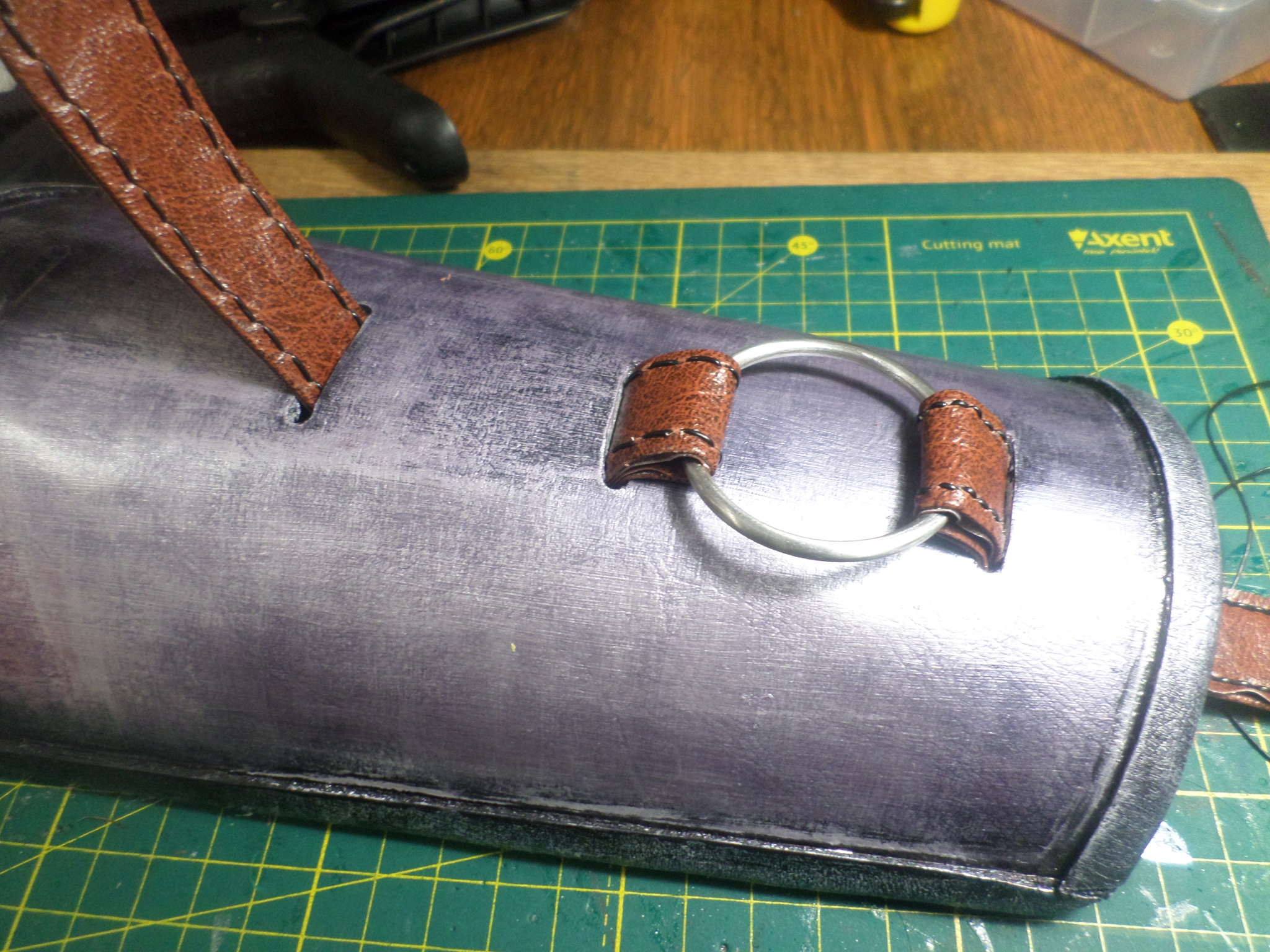 Witcher Bracers of the Witchbear School (part 1) - My, Witcher, Armor, Bracers, Needlework with process, With your own hands, Cosplay, Longpost