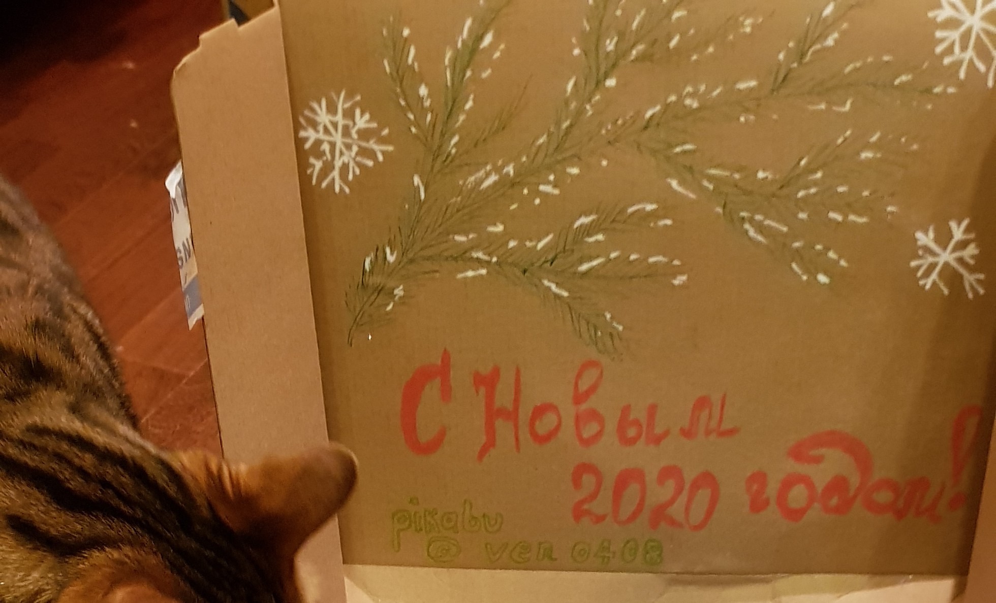 ADM Deja Vu Yoshkar-Ola - Moscow - My, Gift exchange, New Year's gift exchange, Secret Santa, Box, cat, Longpost