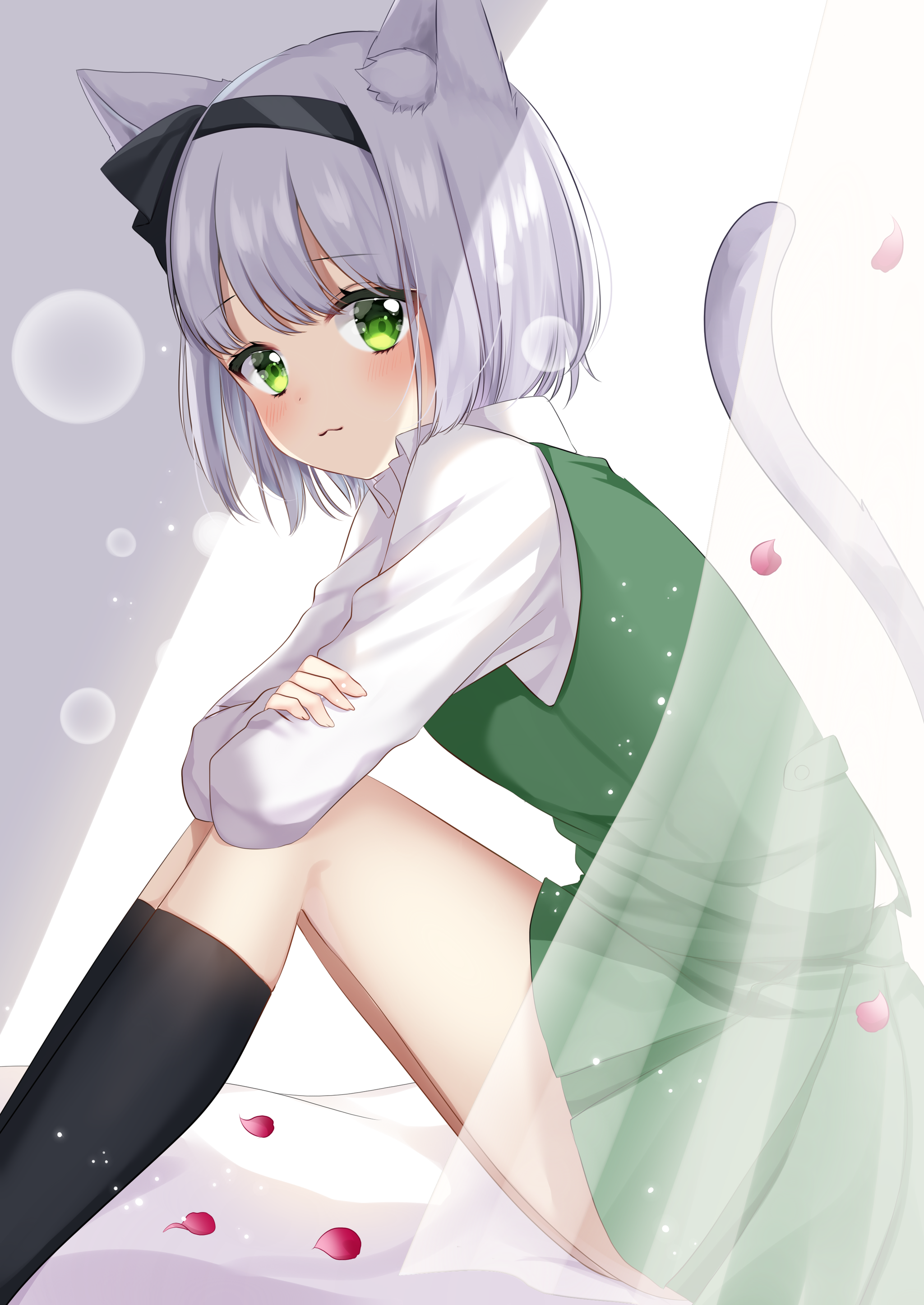 Neko  Youmu - Touhou, Konpaku Youmu, Anime art, Anime, Not anime, Shiki