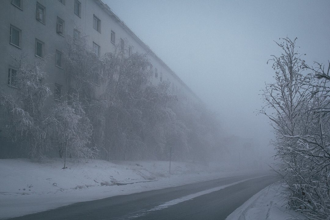 Plots for the film The Haze or just surviving at -50 degrees - Yakutsk, Winter, 2019, The photo, Fog, Haze, Longpost