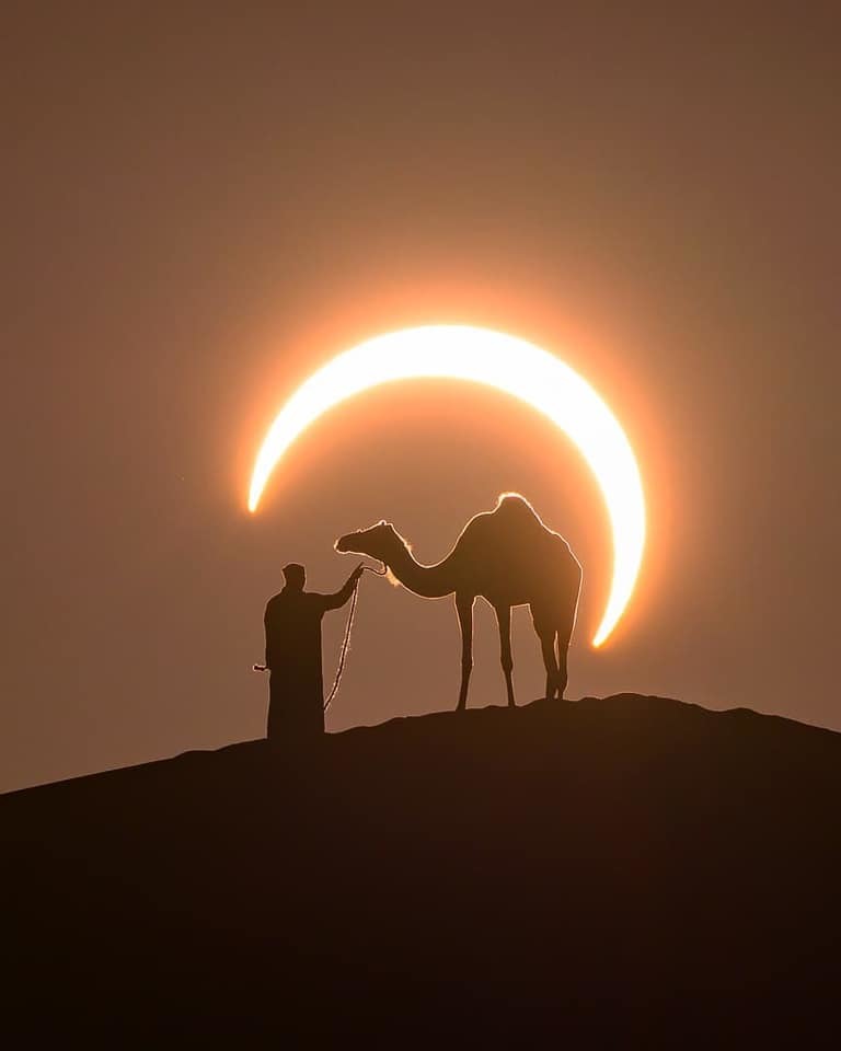 Солнечное затмение в пустыне
