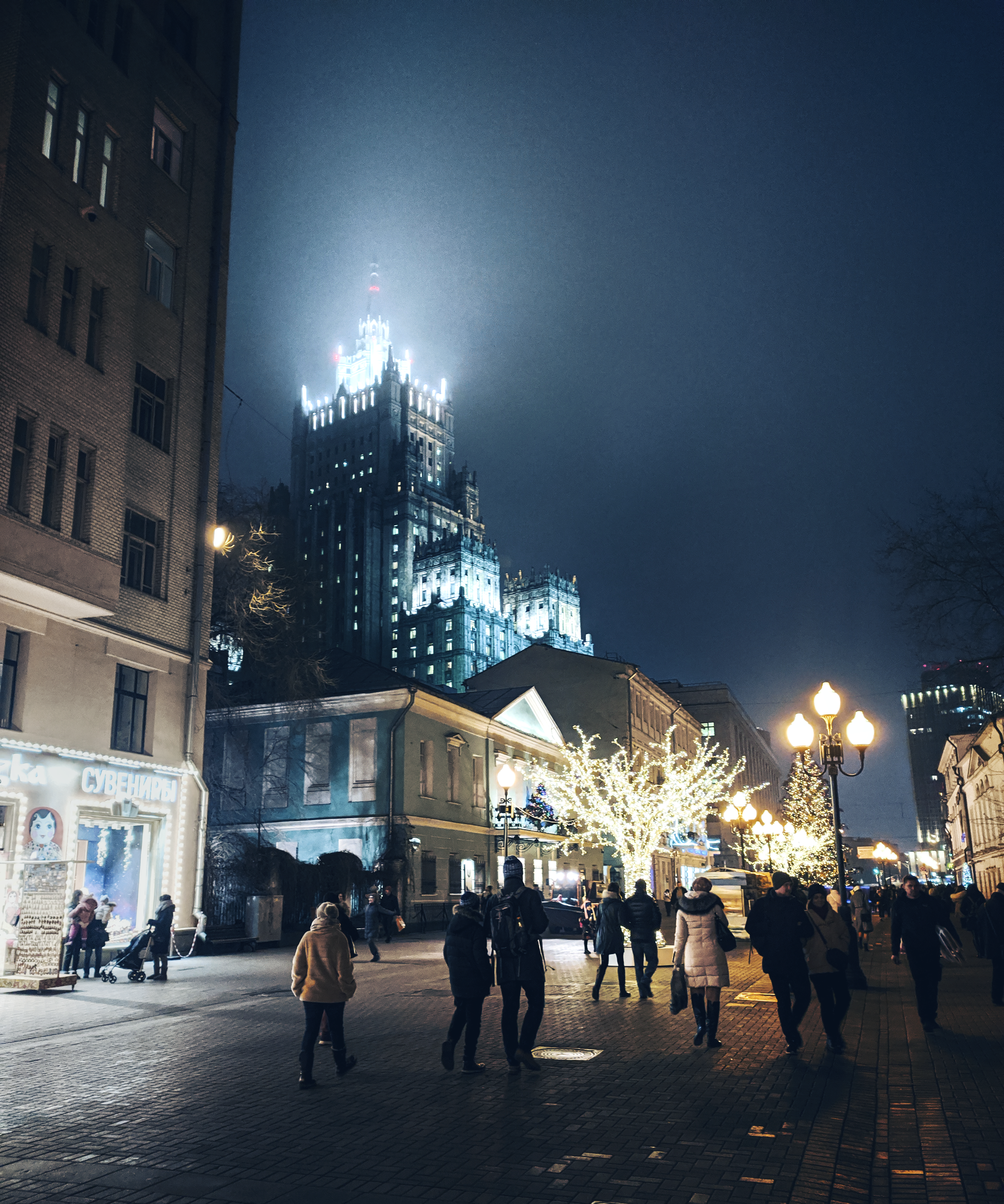 Готэм (он же Москва) - Моё, Мобильная фотография, Москва, Арбат, Мид