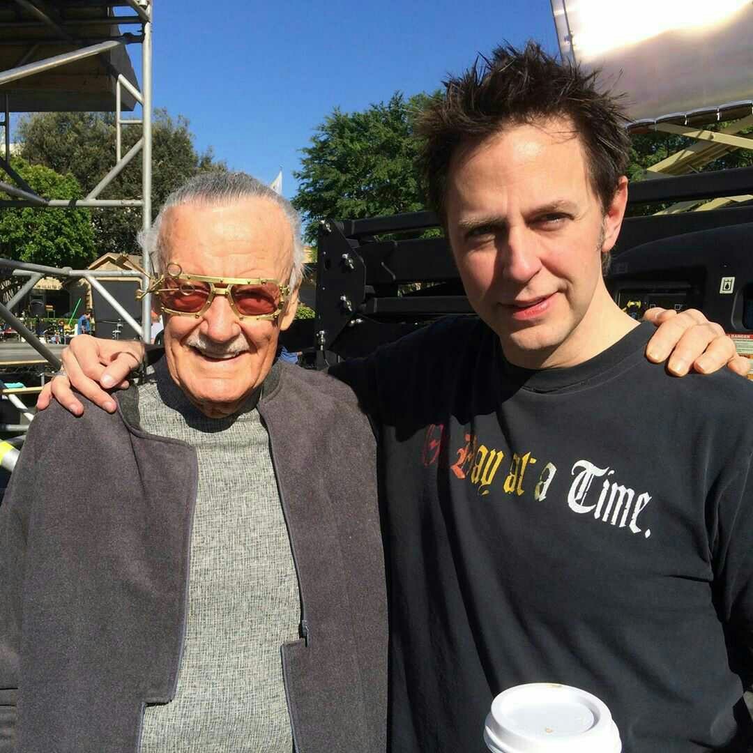 James Gunn and Stan Lee - Stan Lee, James Gunn, The photo