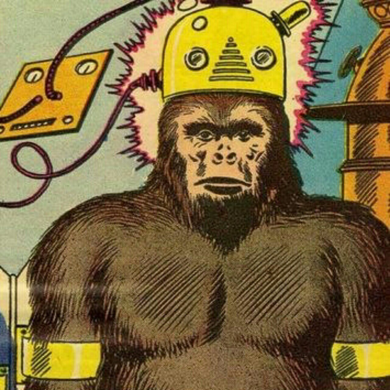 Experiment - Singularity comics, Comics, Longpost, Monkey, Gorilla, Mind Reading