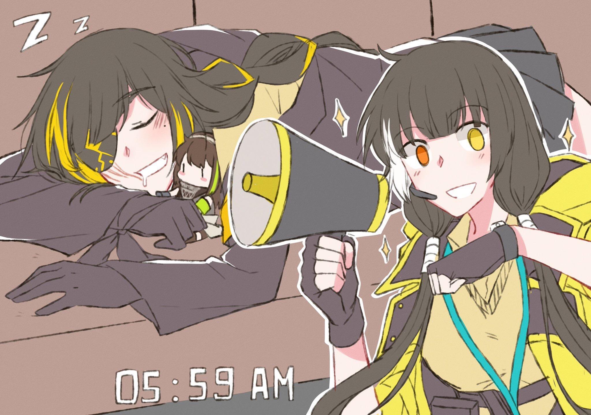 Shift tomorrow at 6am! - Anime art, Girls frontline, M16a1, Ro635, Anime