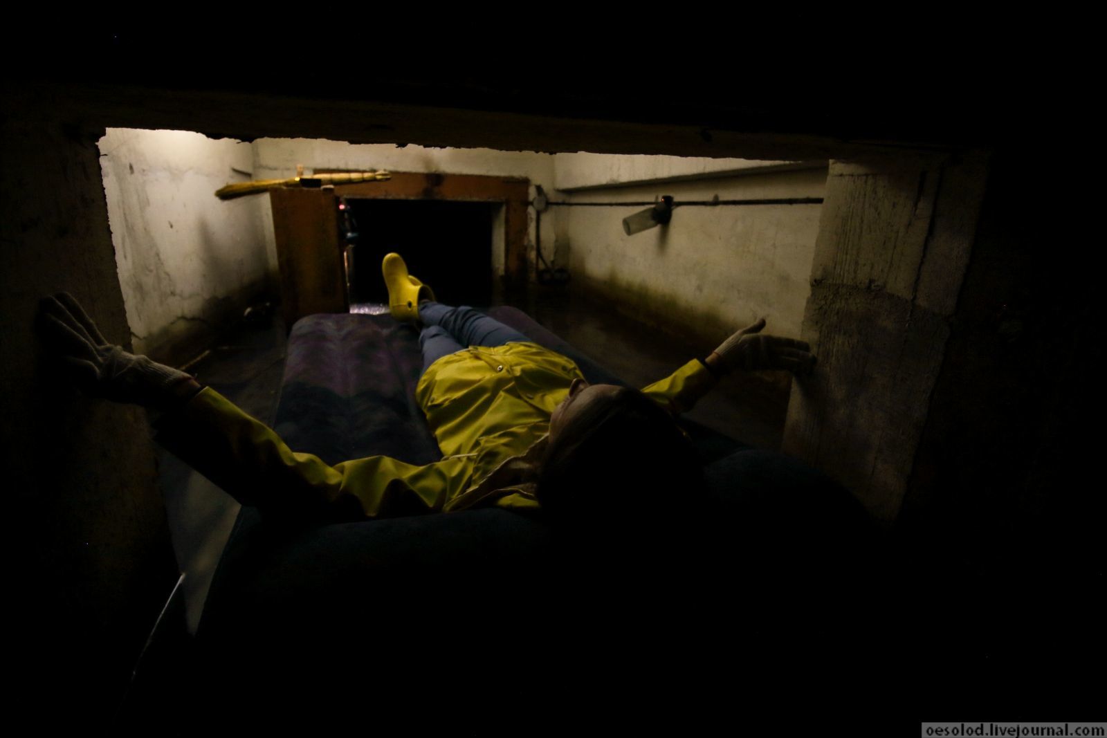 On an air mattress, paddling with brooms in an abandoned bomb shelter - My, Abandoned, the USSR, Bomb shelter, Urbanfact, Video, Longpost