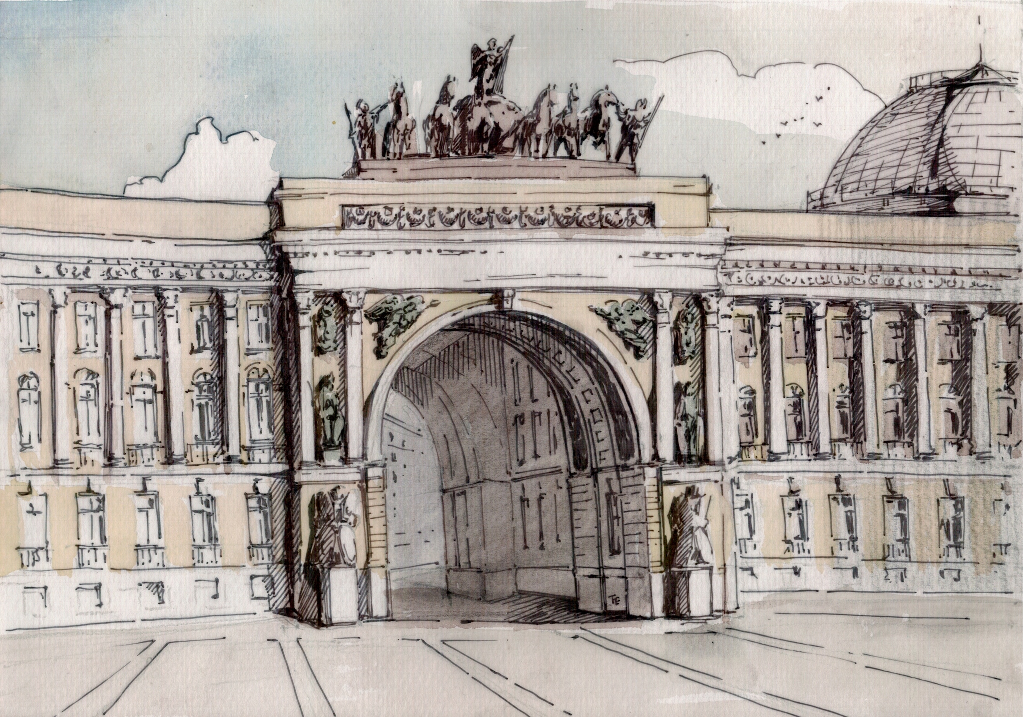 Архитектура Санкт-Петербурга рисунки