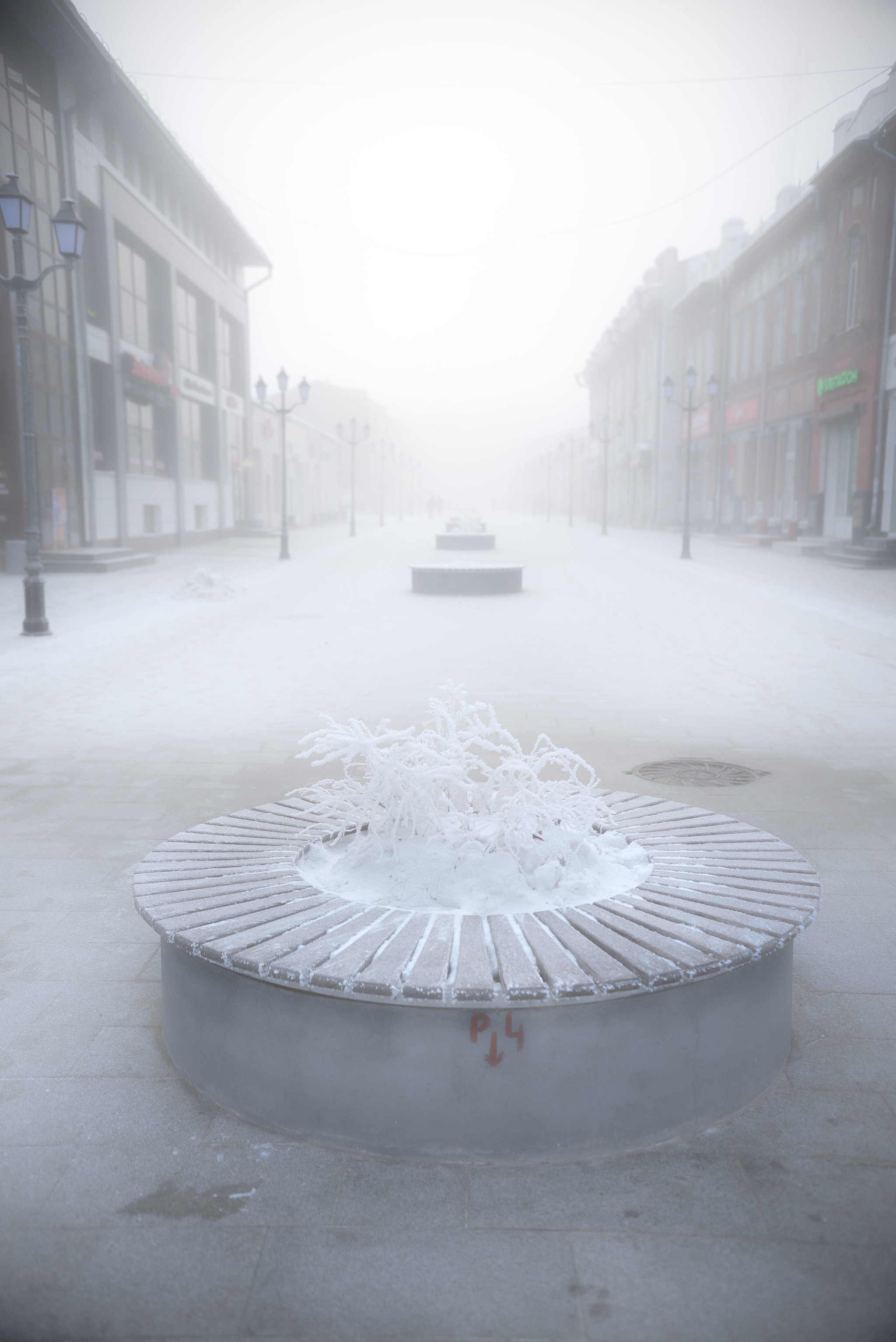 Fogs in the city - My, Fog, Siberia, freezing, Irkutsk, Longpost