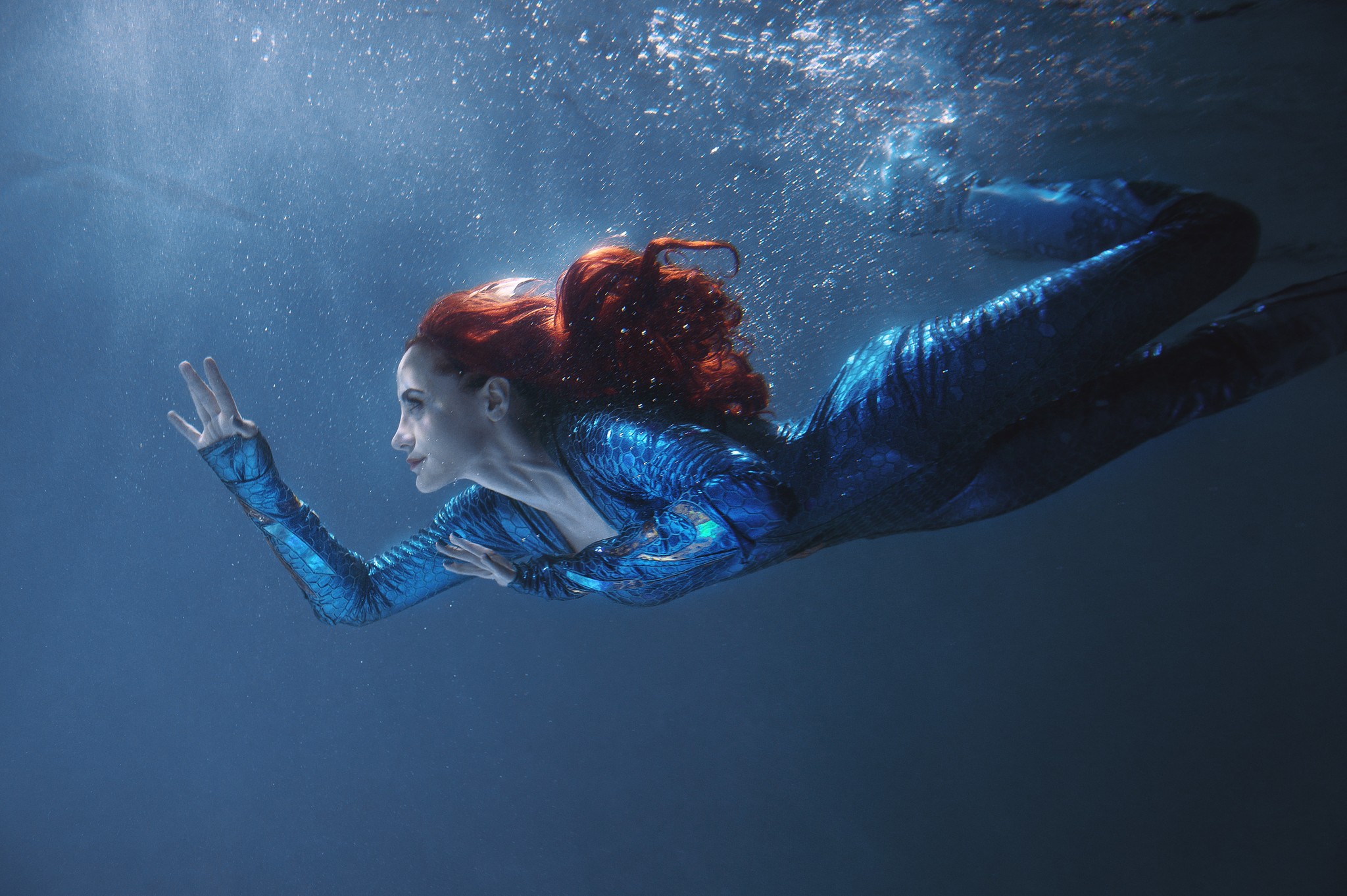 Princess Mera (Aquaman). Costume designer and cosplayer @Erikasolovey. Ph @arezun. Filming was carried out underwater - Cosplay, Measure, Aquaman, Dc comics, Russian cosplay, Movies, Under the water, Longpost