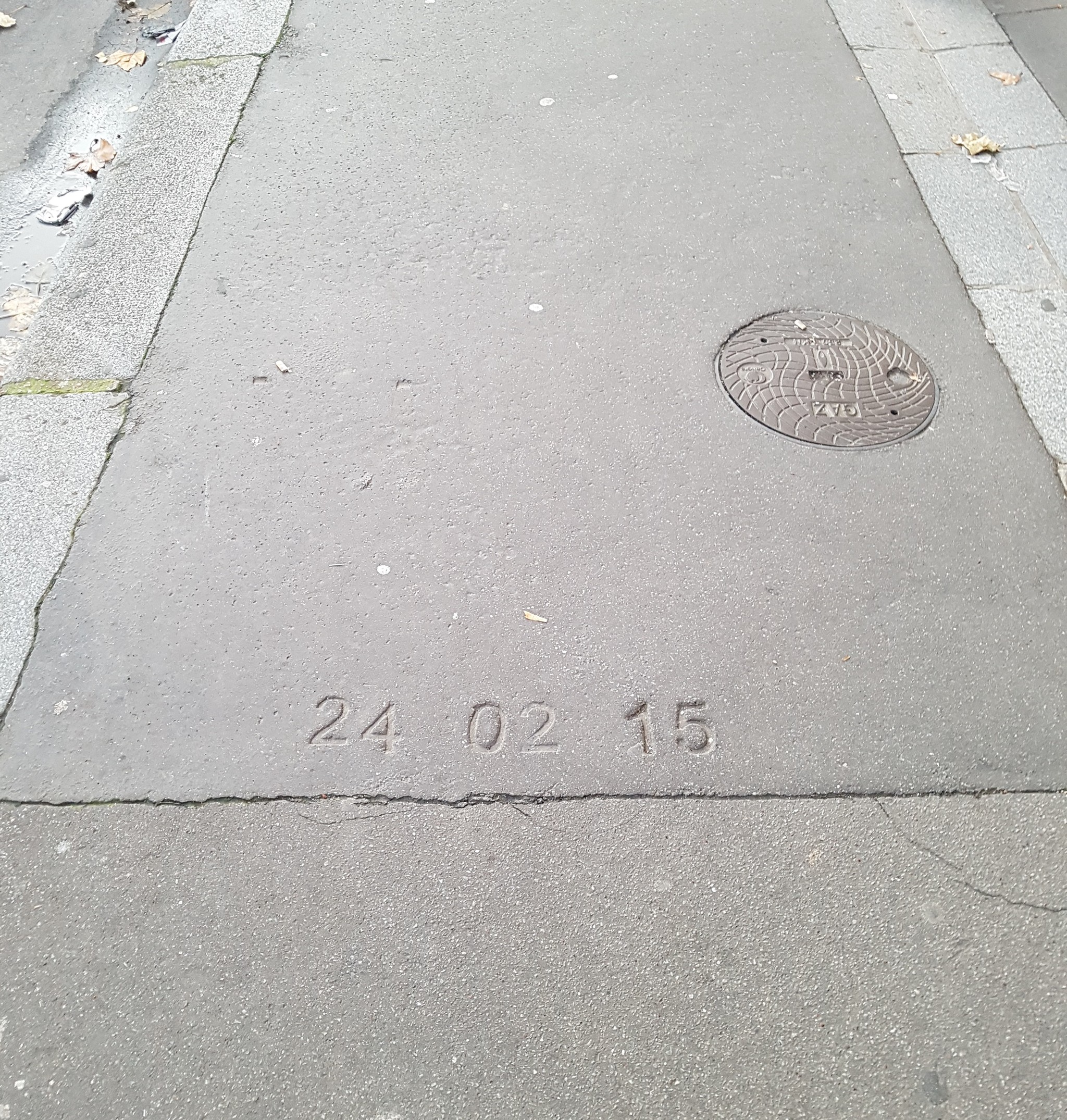 Sidewalk repair - My, Paris, Observation