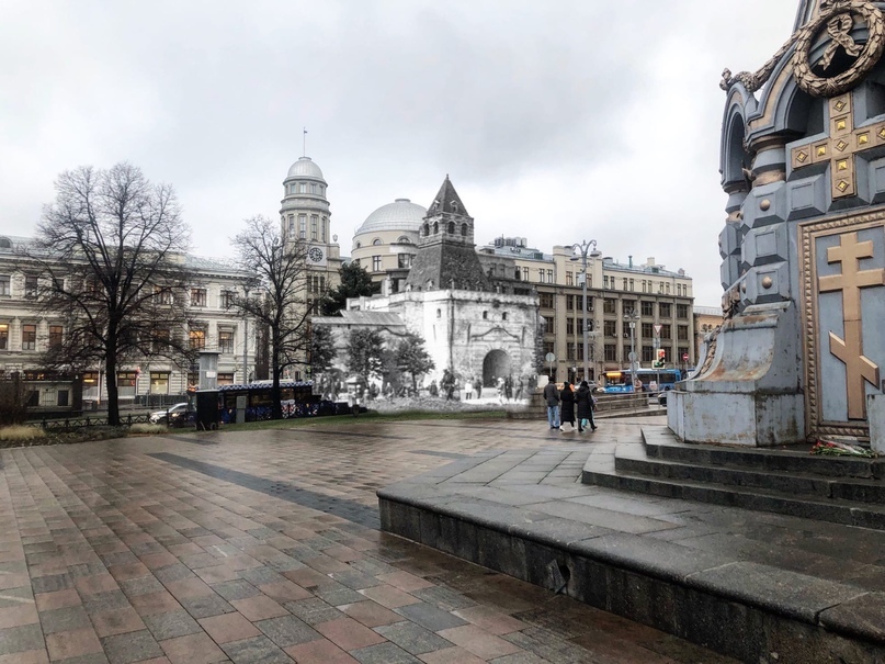 Прогулка по воссозданной Москве - Моё, История, Москва, Россия, Фотография, Архитектура, Было-Стало, Авторский рассказ, Фотошоп мастер, Длиннопост